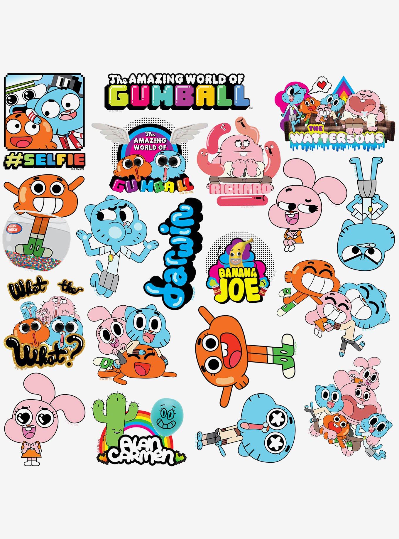 The Amazing World of Gumball 100ct Vinyl Stickers Variety Pack, , alternate