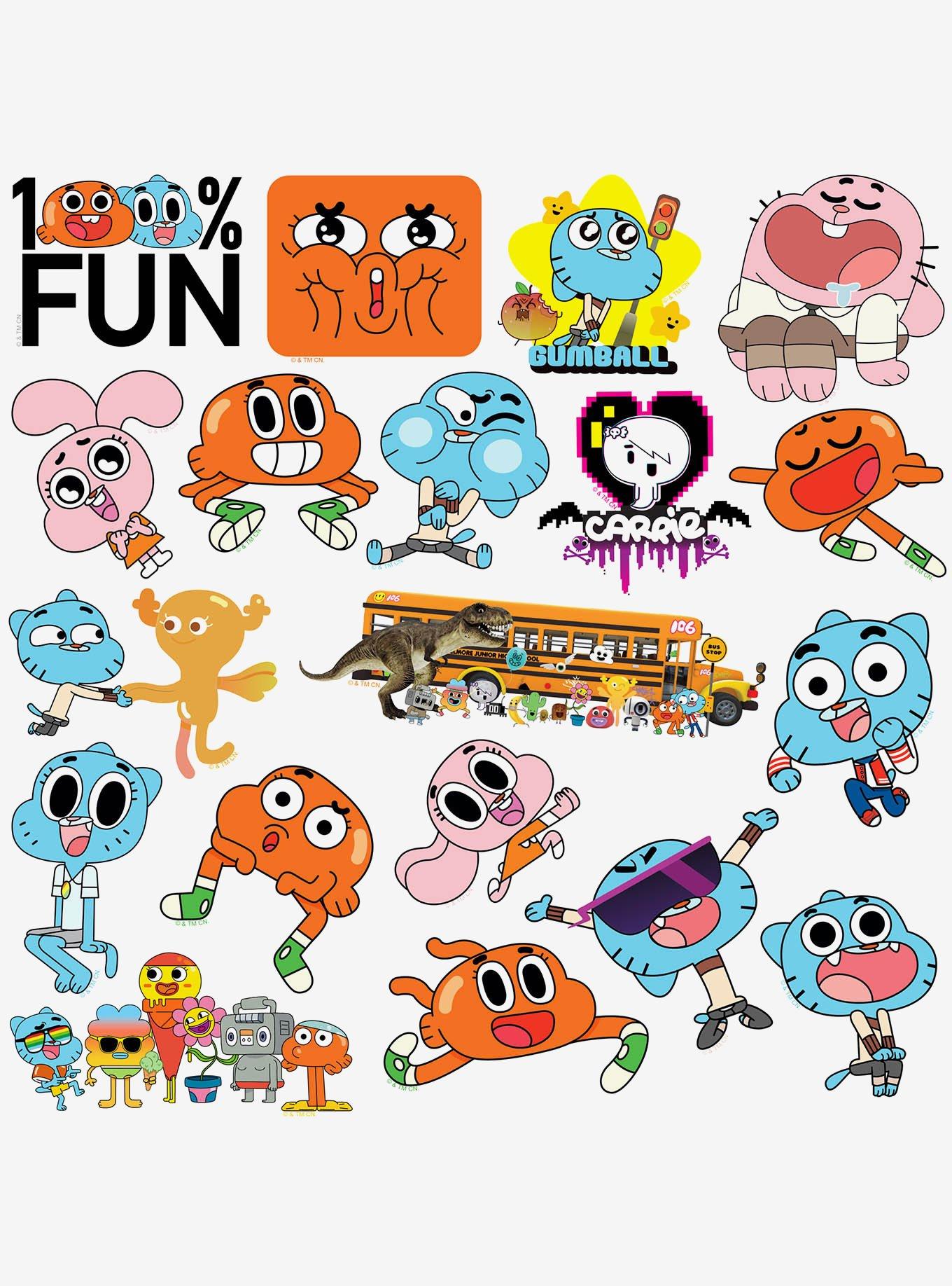 The Amazing World of Gumball 100ct Vinyl Stickers Variety Pack, , alternate