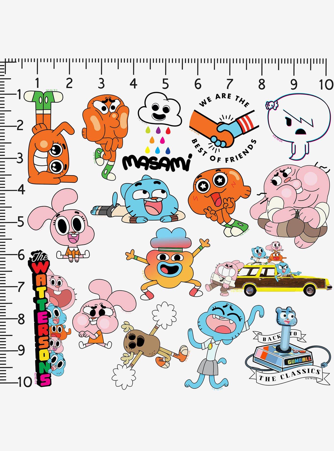 The Amazing World of Gumball 100ct Vinyl Stickers Variety Pack, , alternate