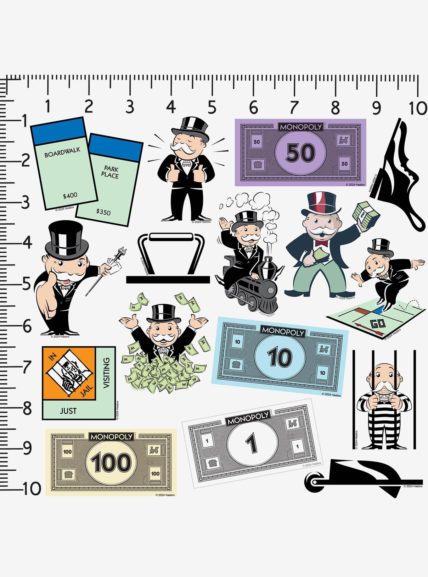 Monopoly 100ct Vinyl Stickers Variety Pack, , alternate