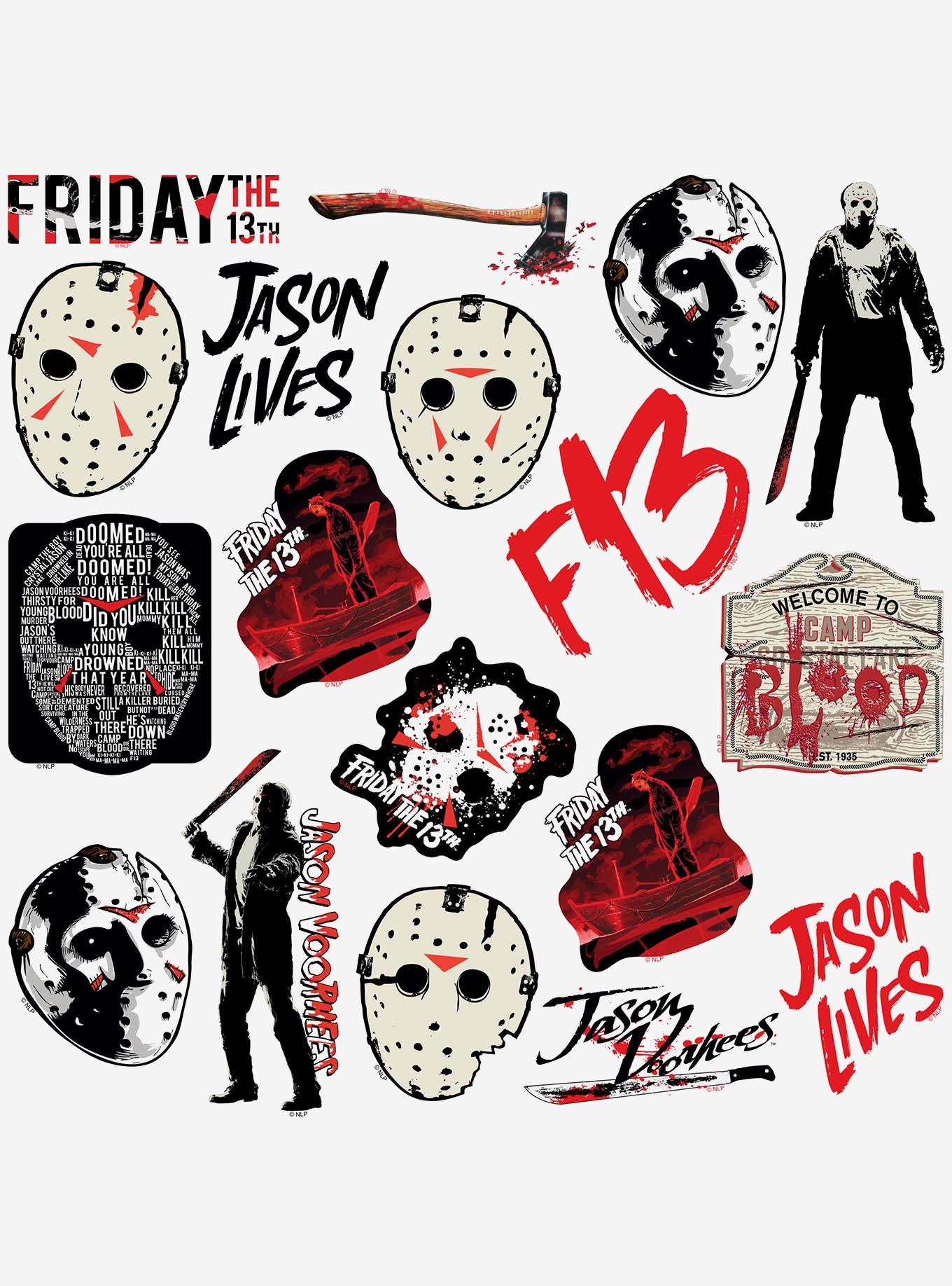 Friday the 13th 100ct Vinyl Stickers Variety Pack, , alternate