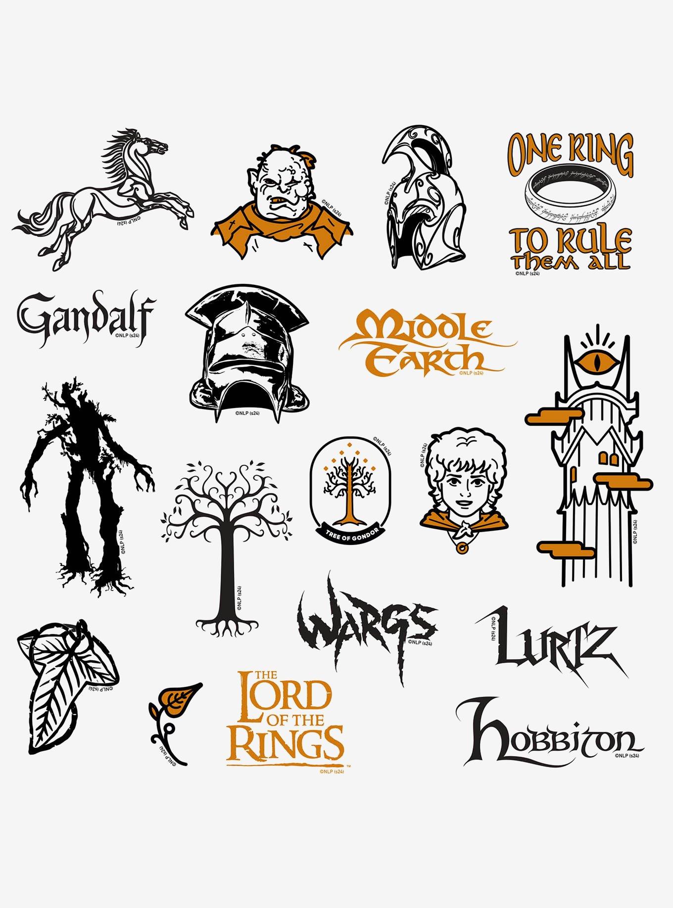 Lord of the Rings Iconic 100ct Vinyl Stickers Variety Pack, , alternate