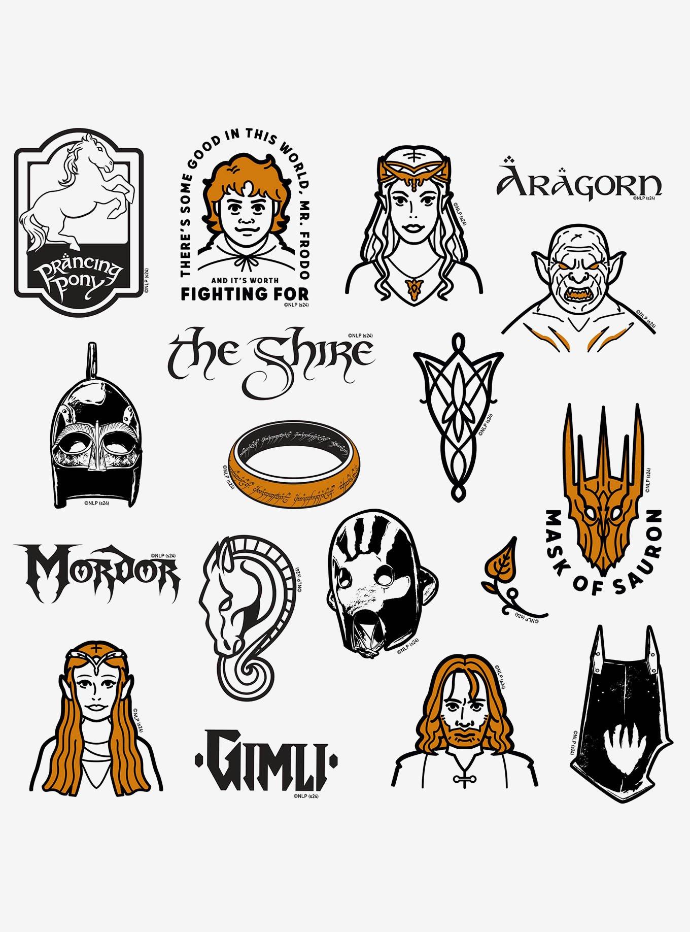 Lord of the Rings Iconic 100ct Vinyl Stickers Variety Pack, , alternate