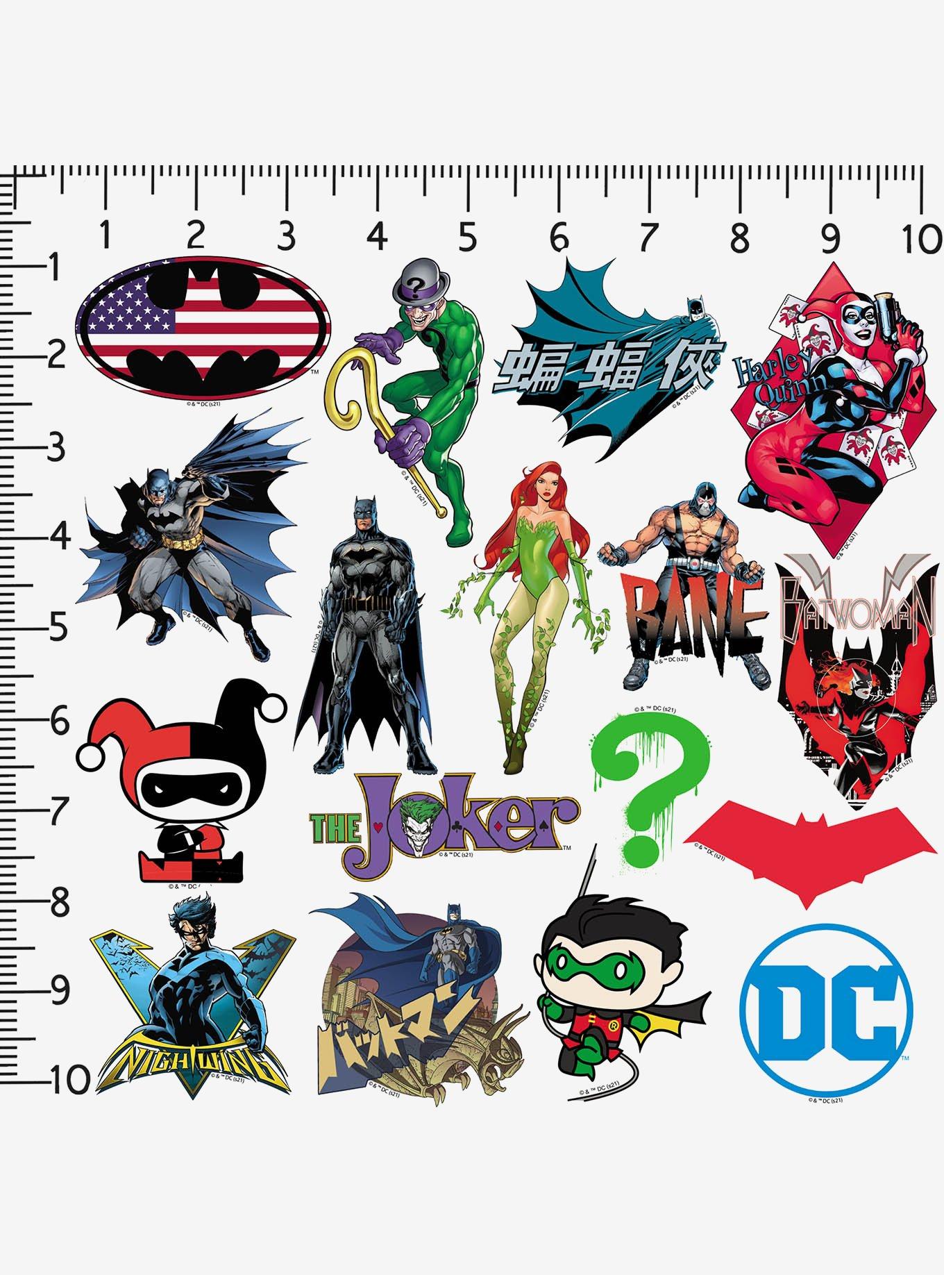 DC Comics Batman 100ct Vinyl Stickers Variety Pack, , alternate