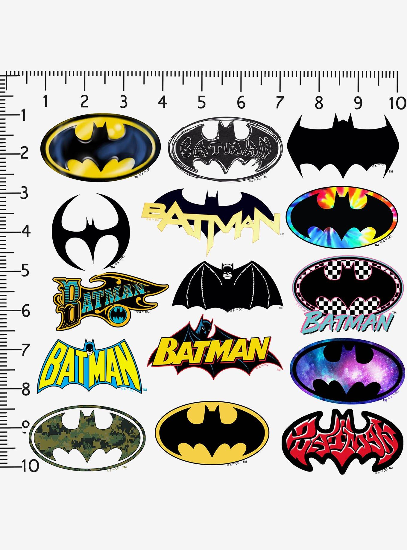 DC Comics Batman Logo 100ct Vinyl Stickers Variety Pack, , alternate