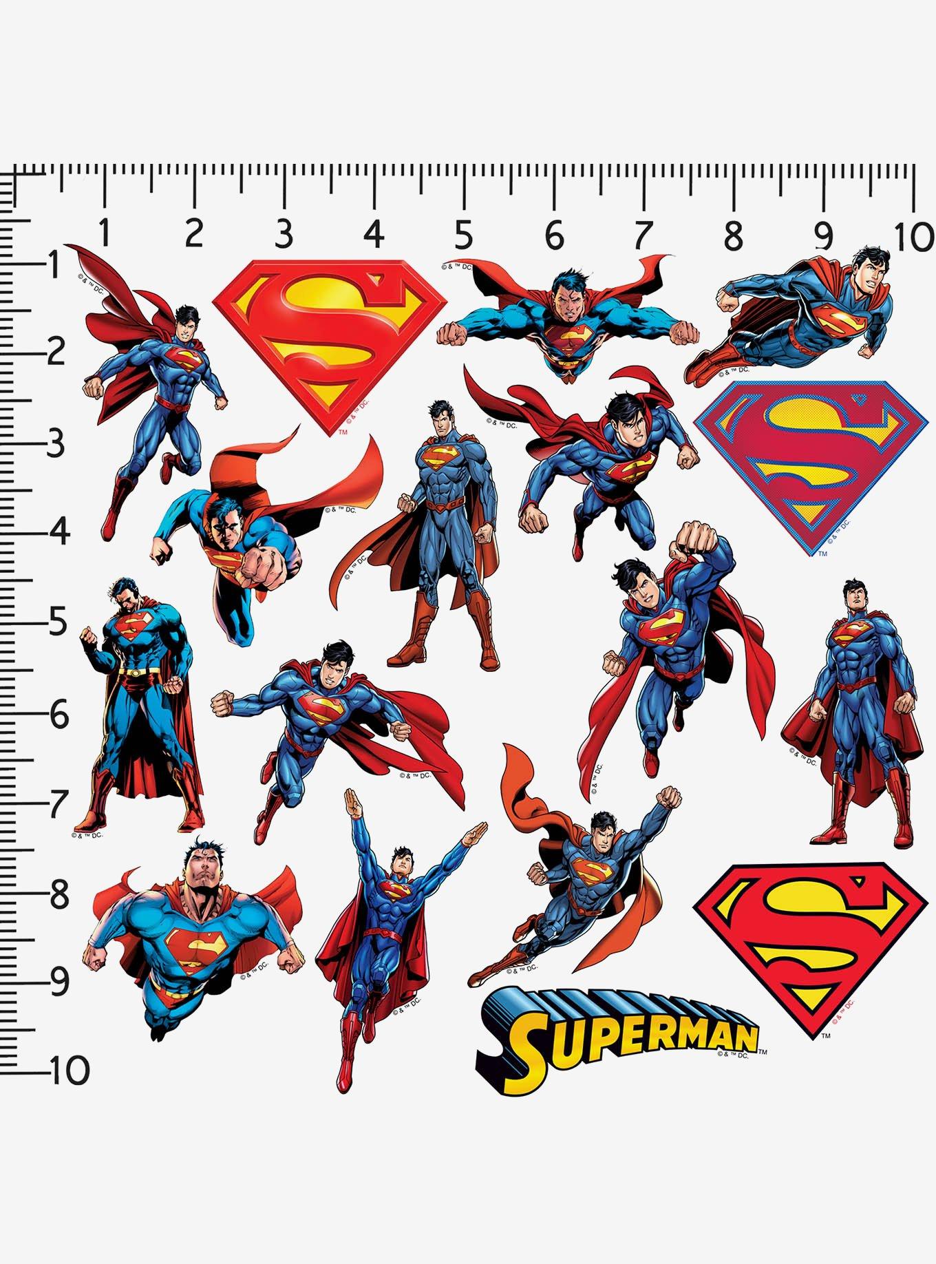 DC Comics Superman Character Poses 100ct Vinyl Stickers Variety Pack, , alternate