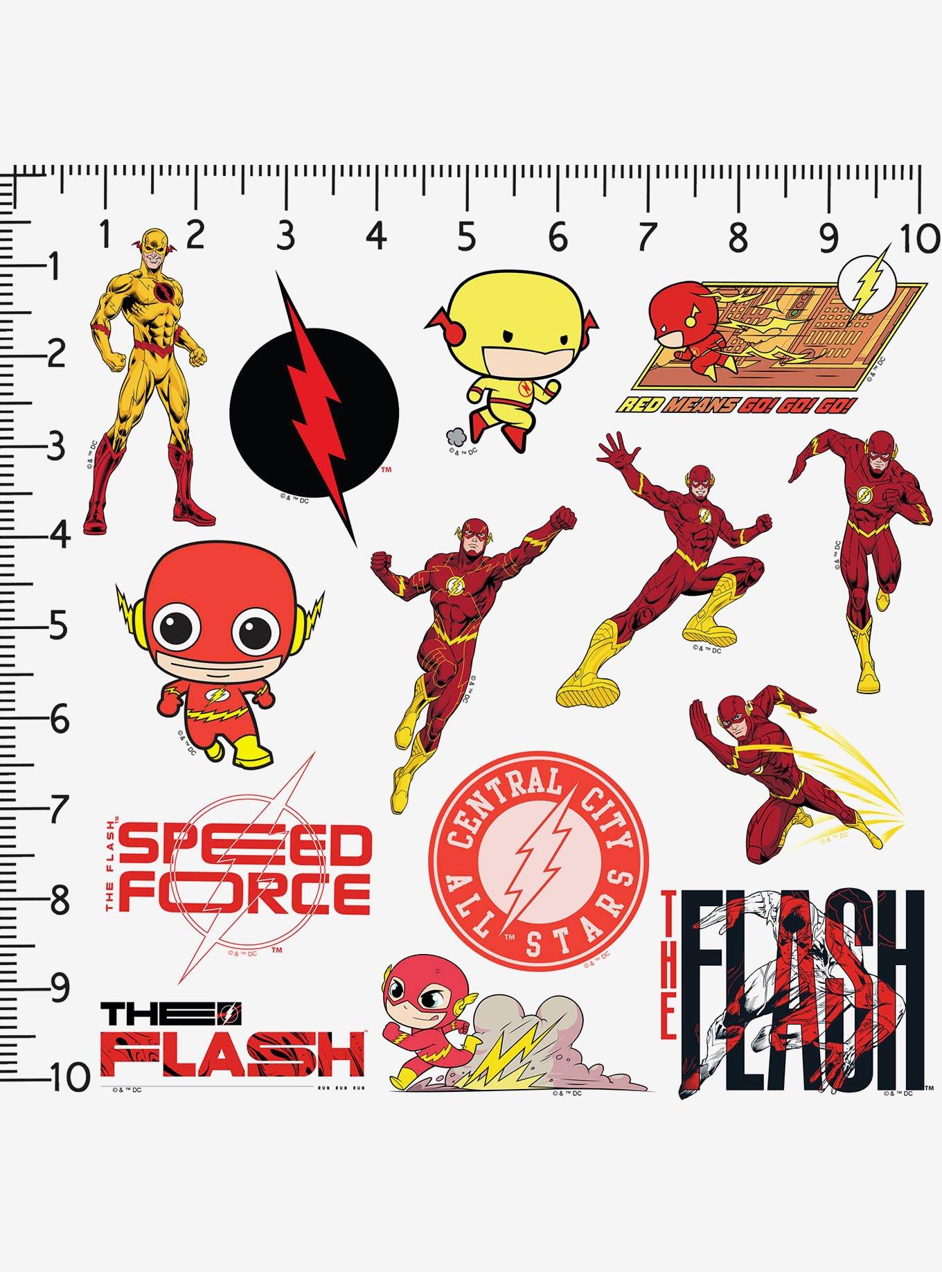 DC Comics The Flash Variety 100ct Vinyl Stickers Variety Pack, , alternate