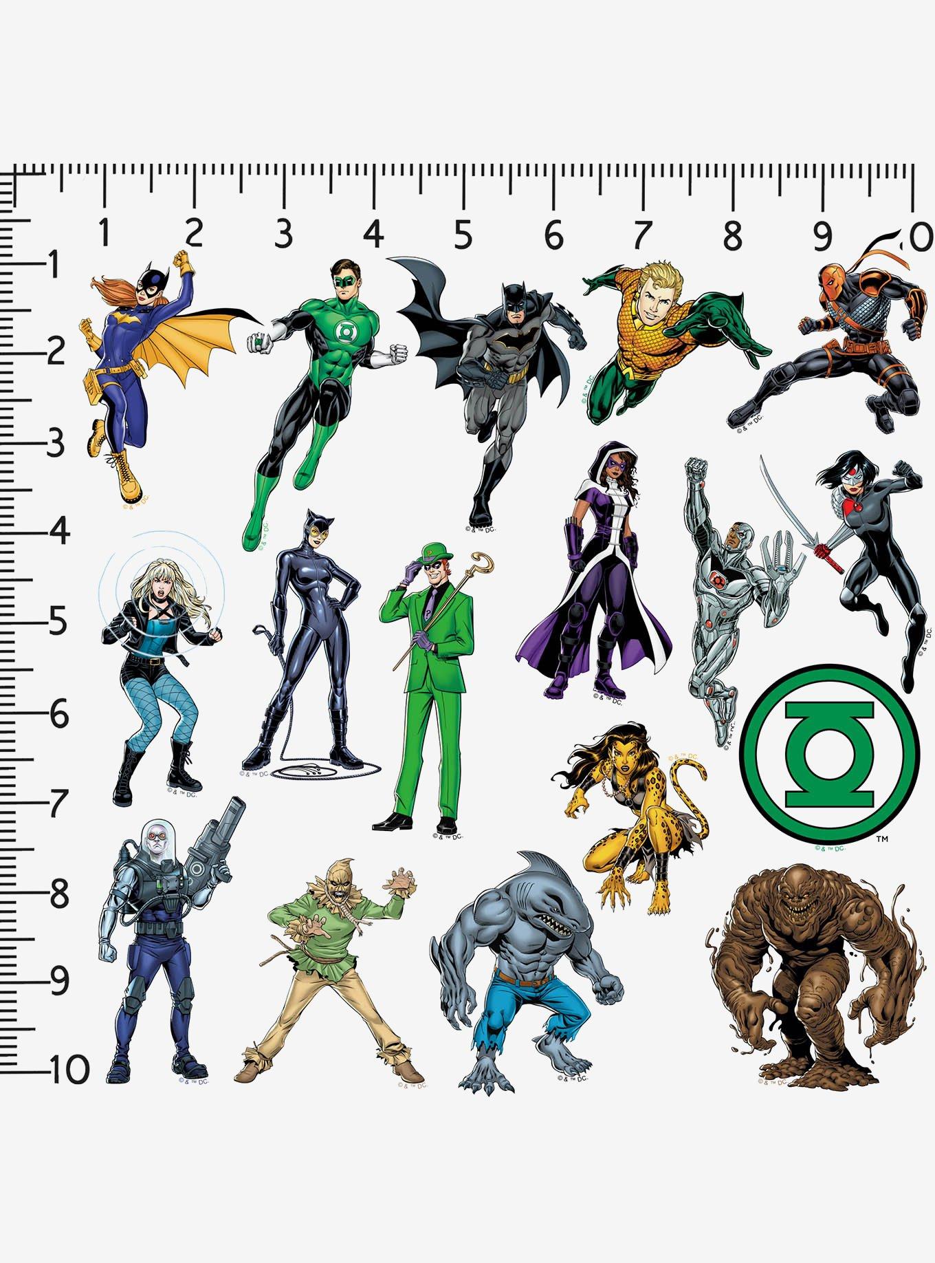 DC Comics Justice League Core Characters 100ct Vinyl Stickers Variety Pack, , alternate