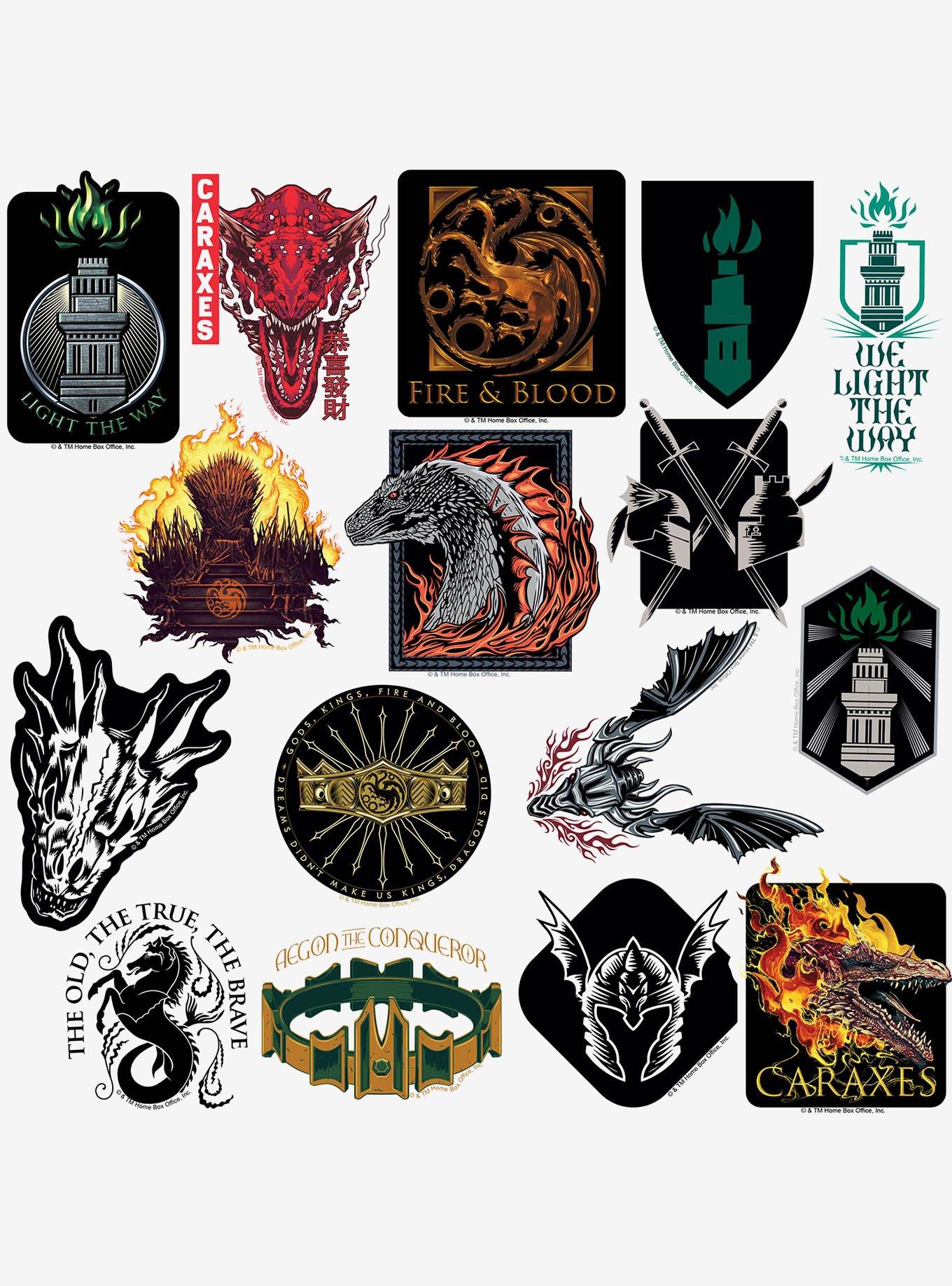 House of the Dragon 100ct Vinyl Stickers Variety Pack, , alternate