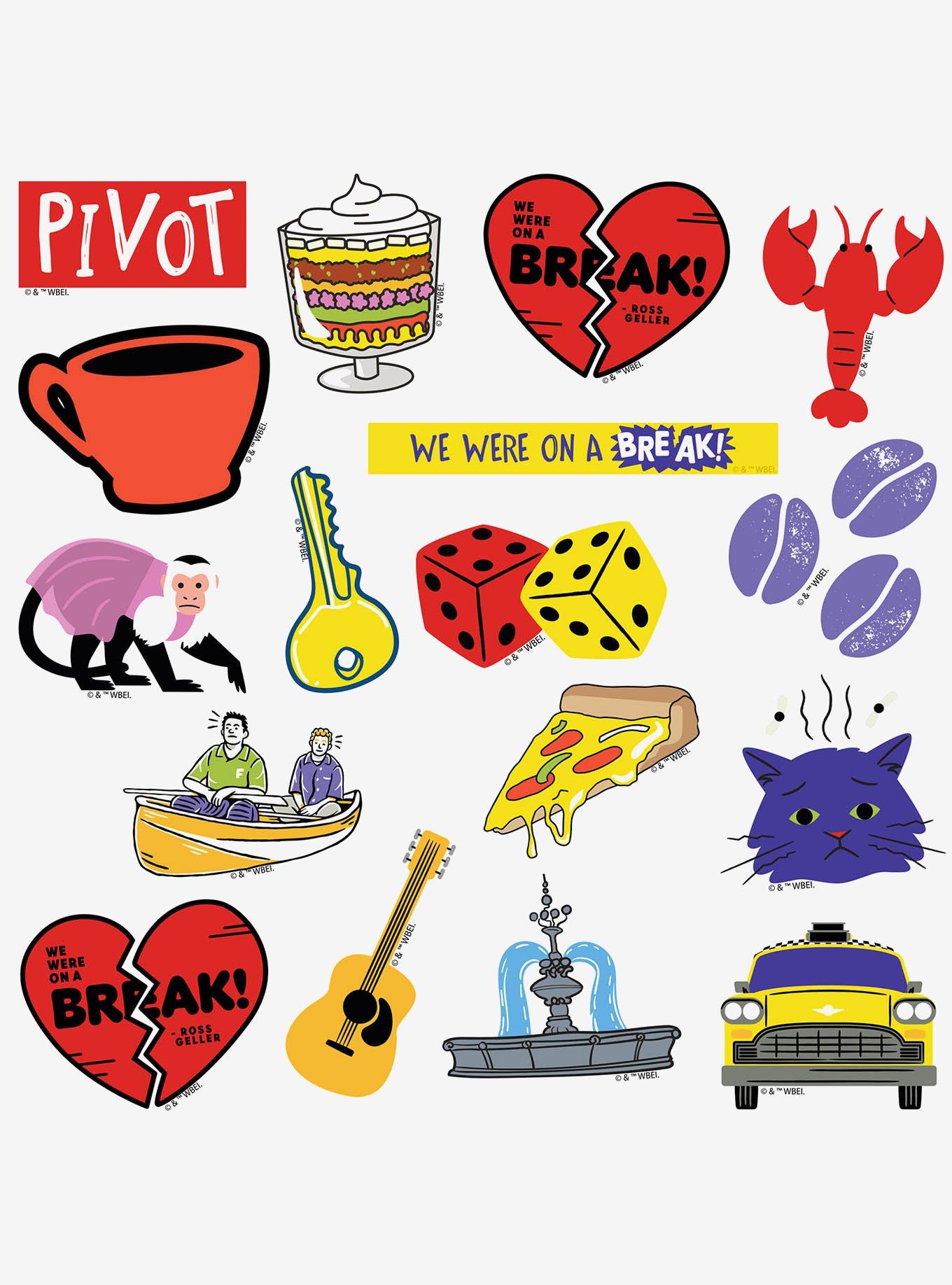 Friends Iconic 100ct Vinyl Stickers Variety Pack, , alternate