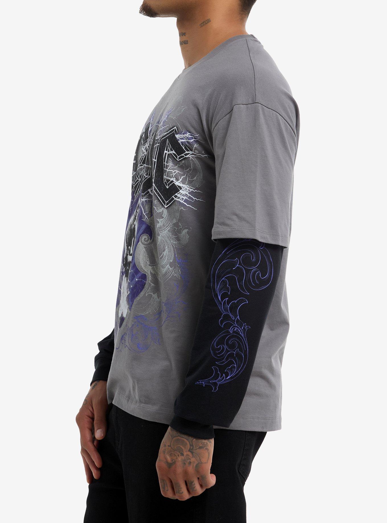 AC/DC Filigree Twofer Long-Sleeve T-Shirt, MULTI, alternate
