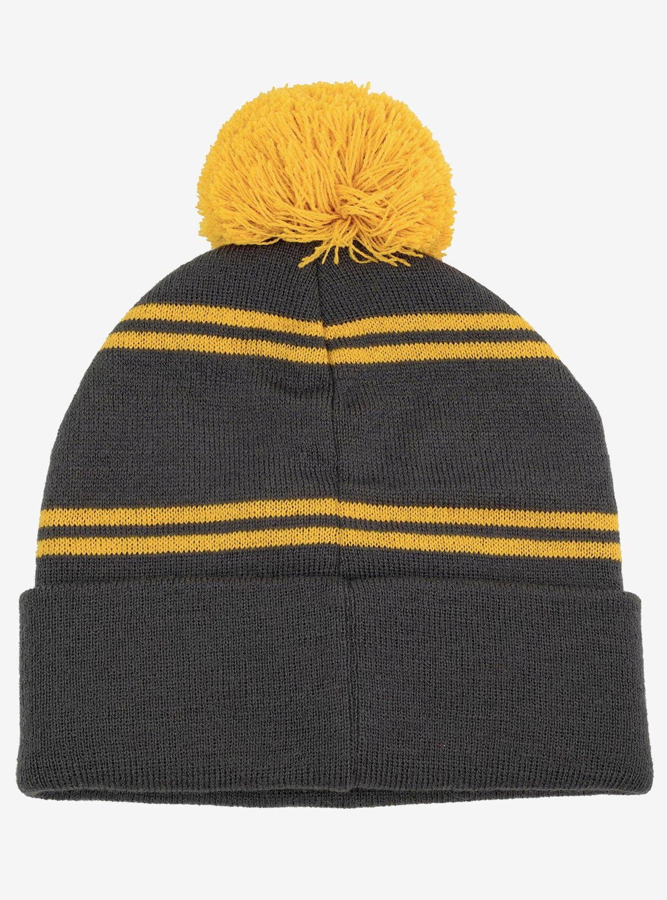 Harry Potter Hufflepuff Pom Knit Beanie, , hi-res