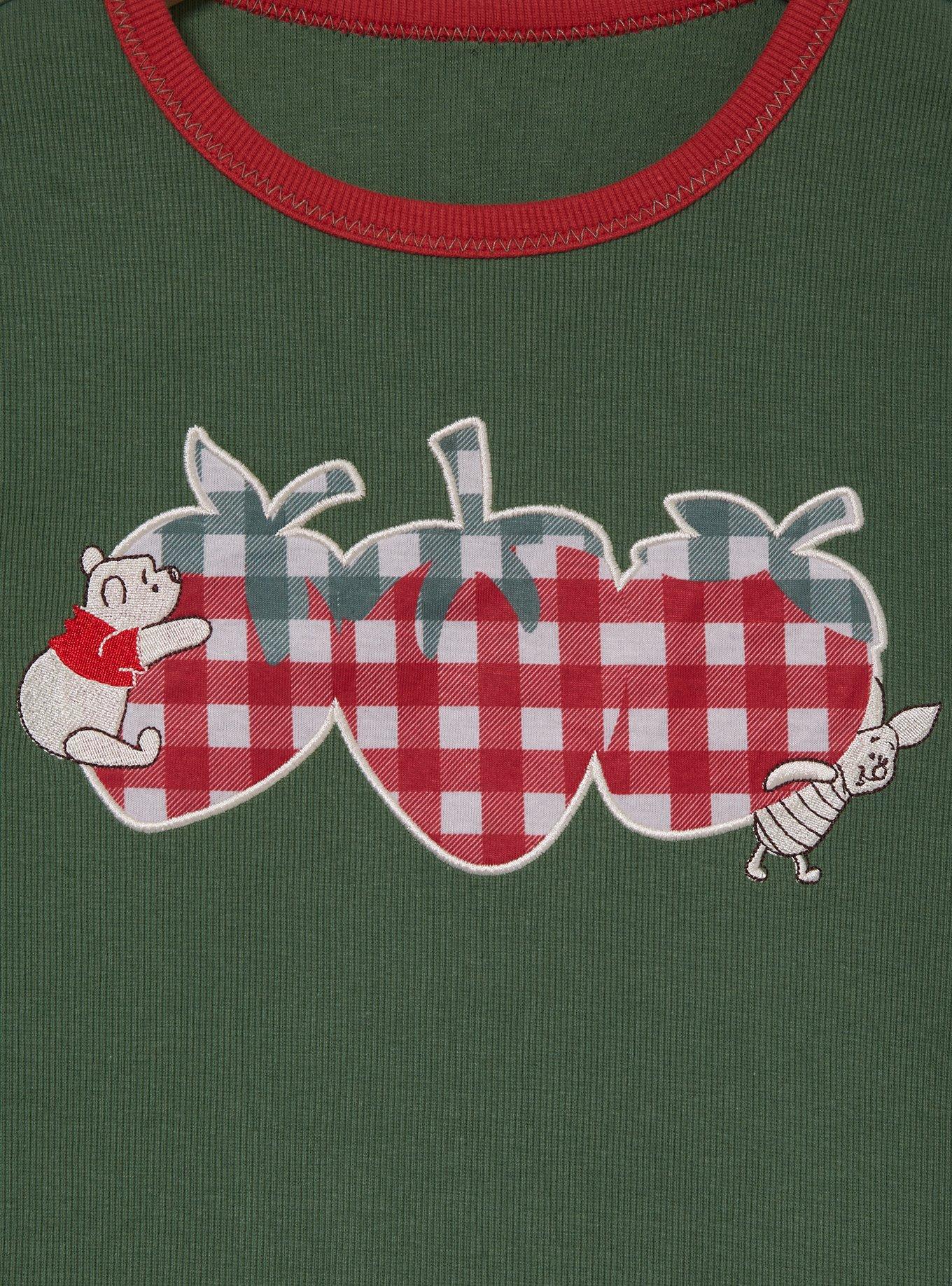 Disney Winnie the Pooh Strawberry Gingham Women's Baby Tee — BoxLunch Exclusive, , hi-res