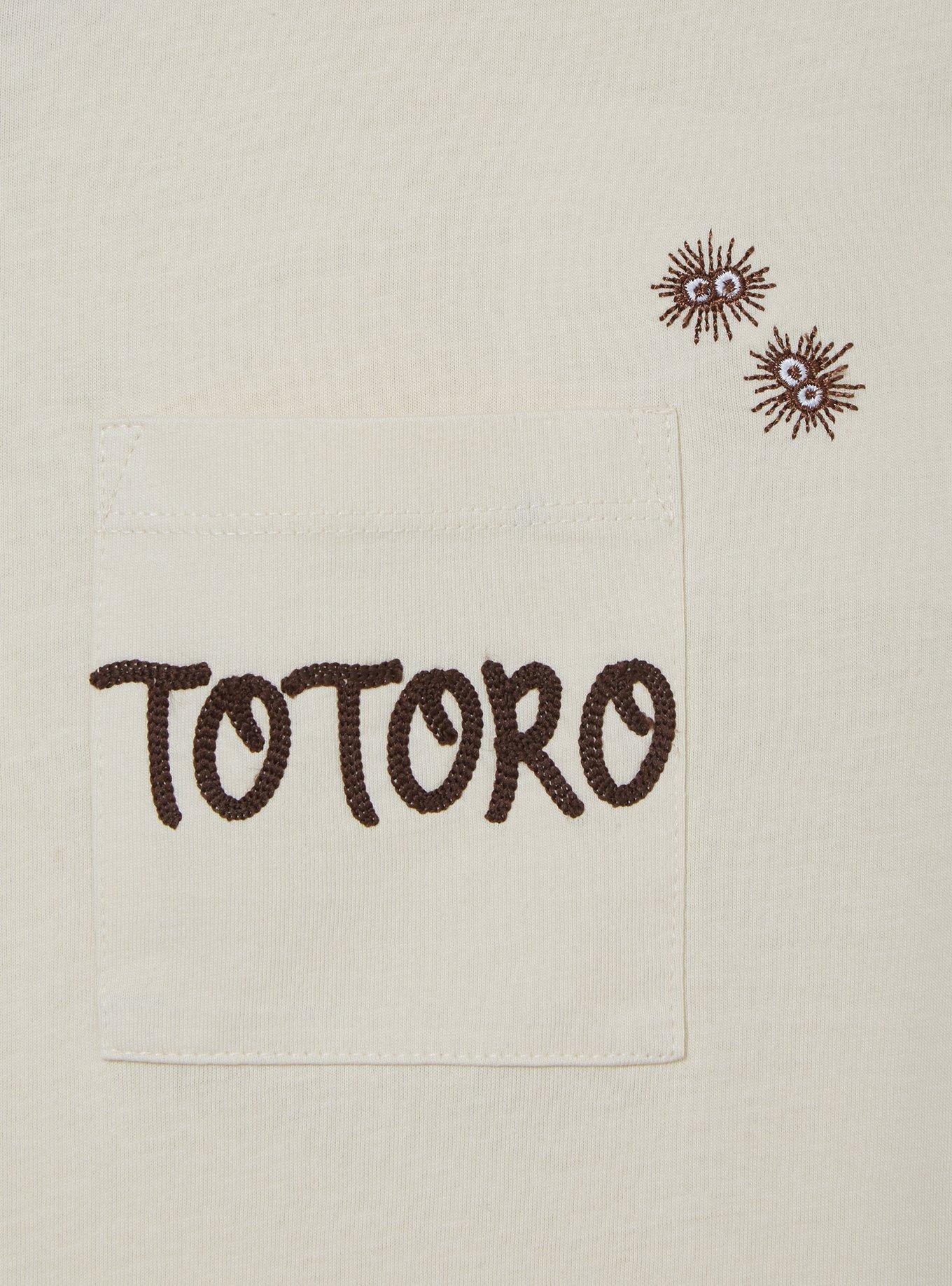 Studio Ghibli® My Neighbor Totoro Embroidered Women's Cropped T-Shirt — BoxLunch Exclusive, CREAM, alternate