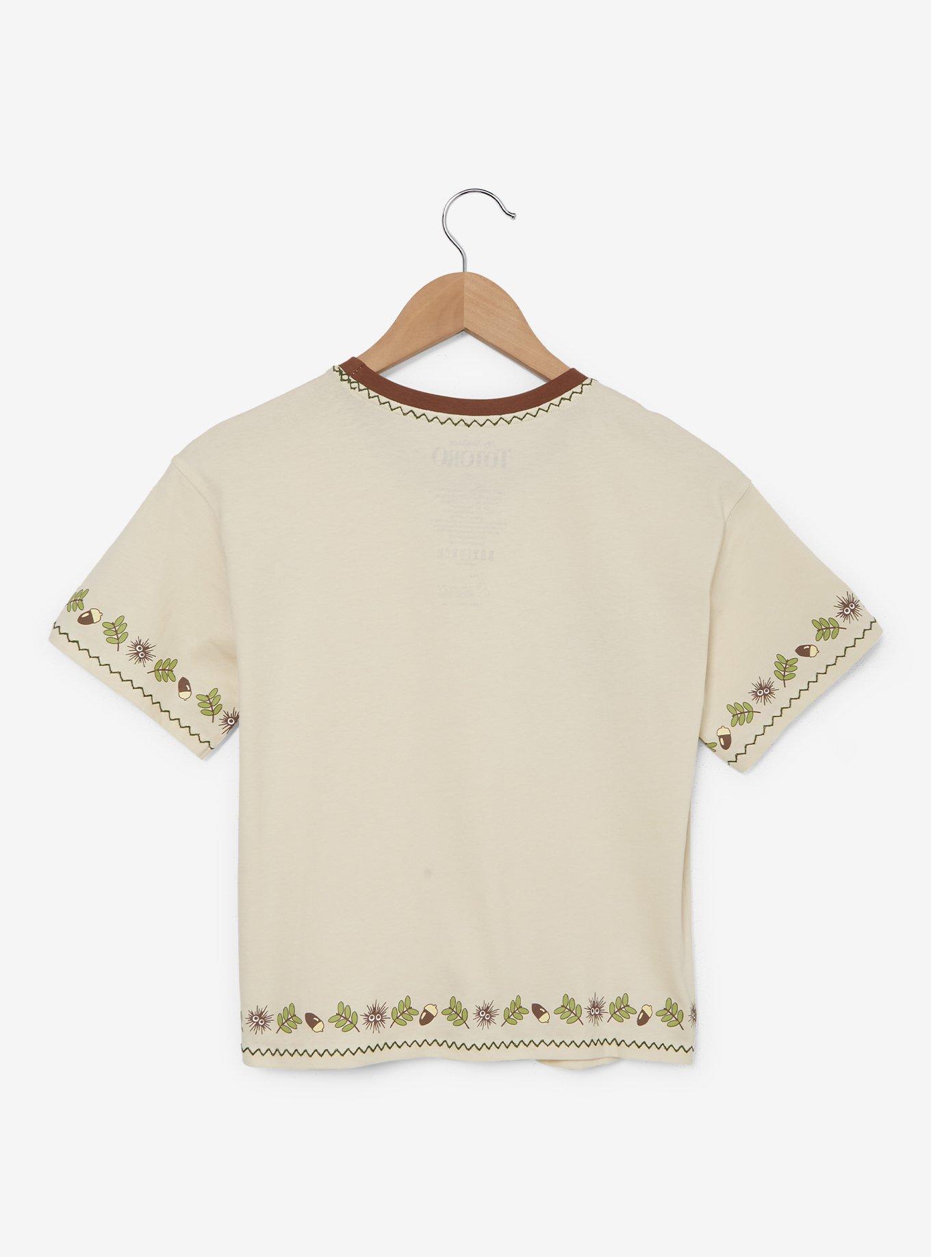 Studio Ghibli® My Neighbor Totoro Floral Totoro Women's Plus Size Cropped T-Shirt - BoxLunch Exclusive, , hi-res