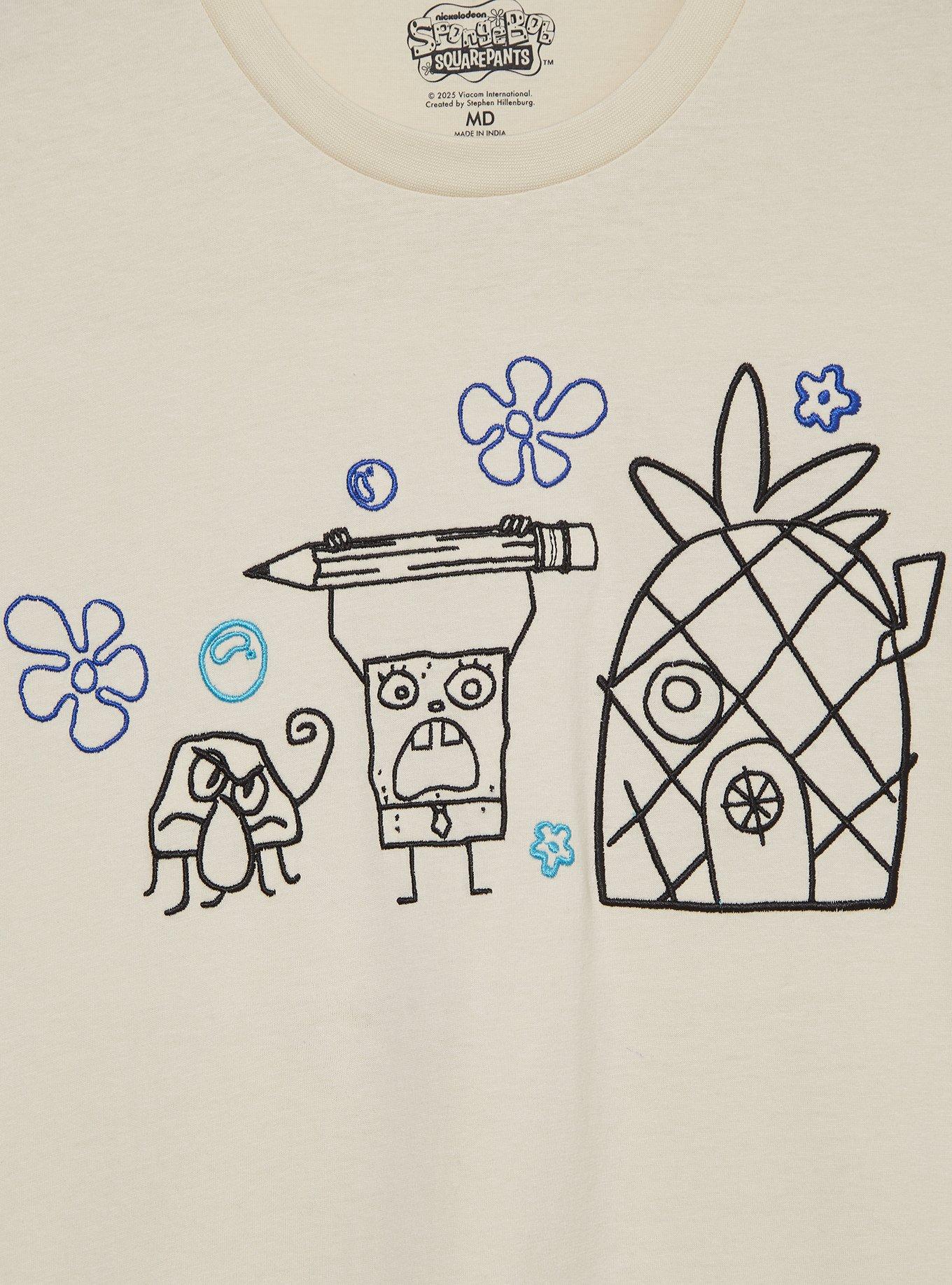 SpongeBob SquarePants DoodleBob Women's T-Shirt — BoxLunch Exclusive, , hi-res