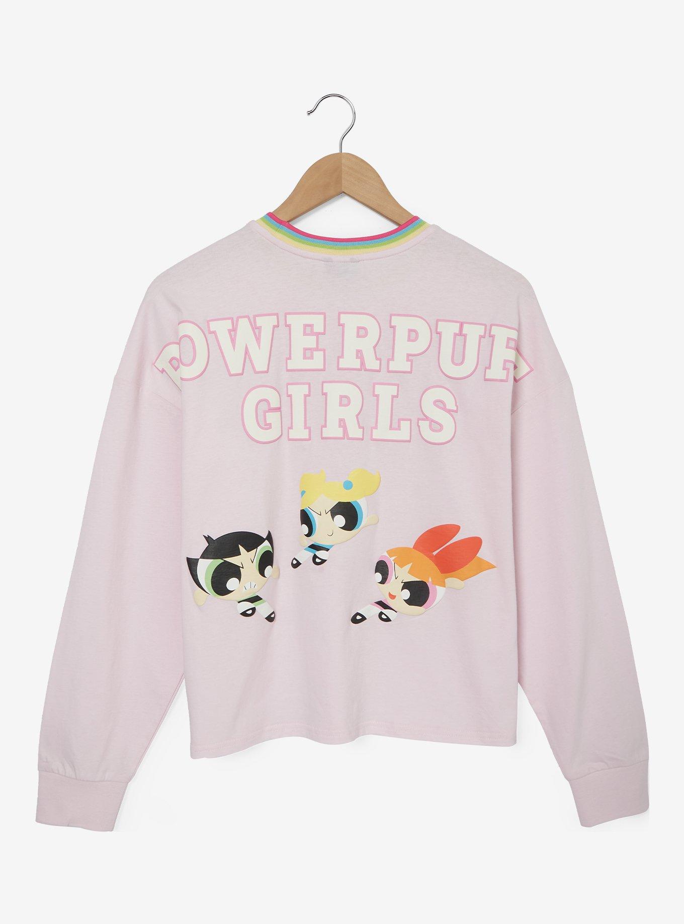 The Powerpuff Girls Chemical X Women's Cropped Long Sleeve T-Shirt - BoxLunch Exclusive, , hi-res