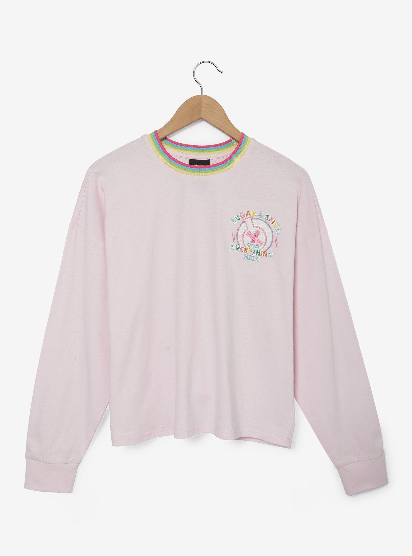 The Powerpuff Girls Chemical X Women's Plus Size Cropped Long Sleeve T-Shirt - BoxLunch Exclusive, , hi-res