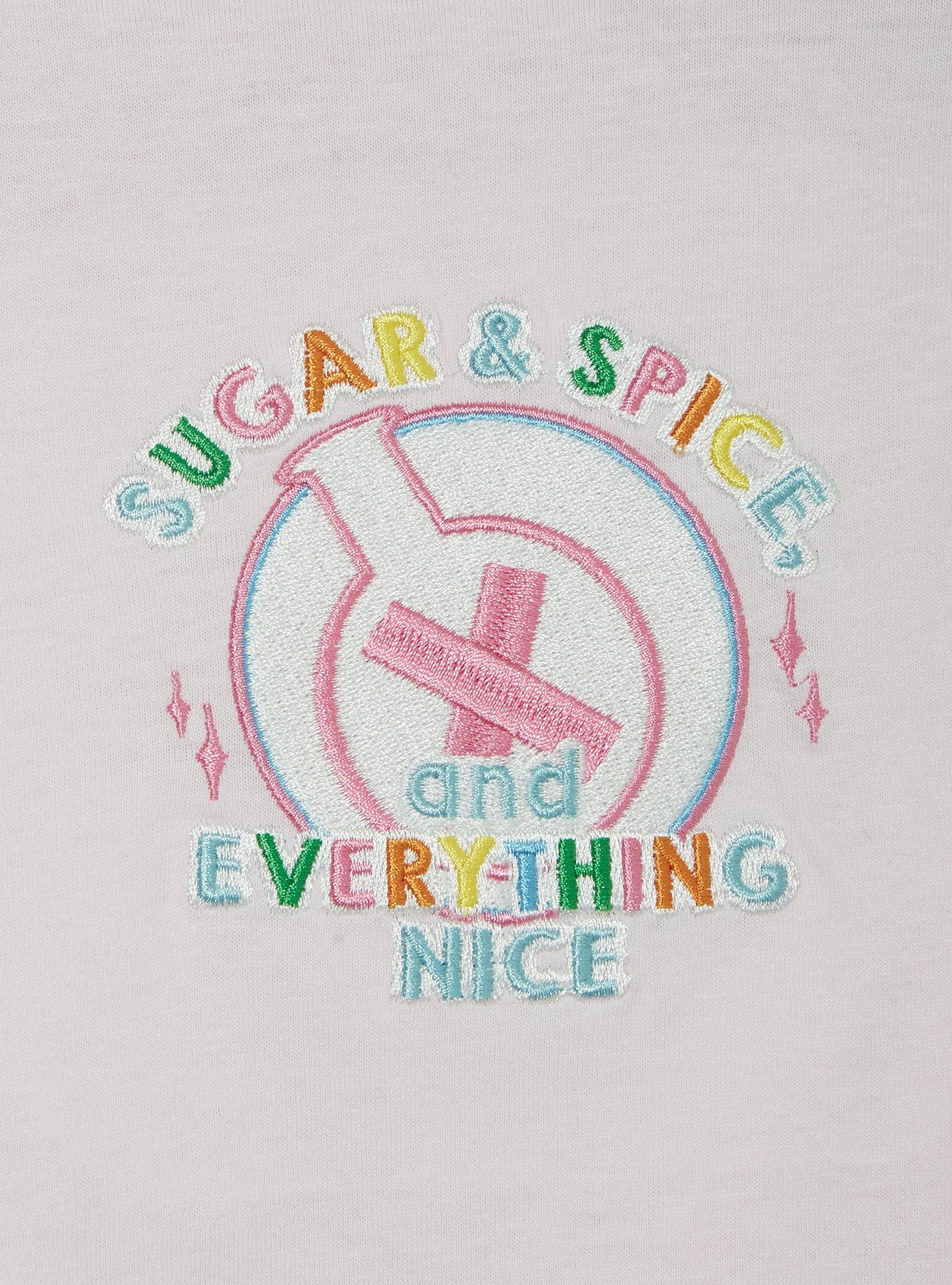 The Powerpuff Girls Chemical X Women's Plus Size Cropped Long Sleeve T-Shirt - BoxLunch Exclusive, LIGHT PINK, alternate