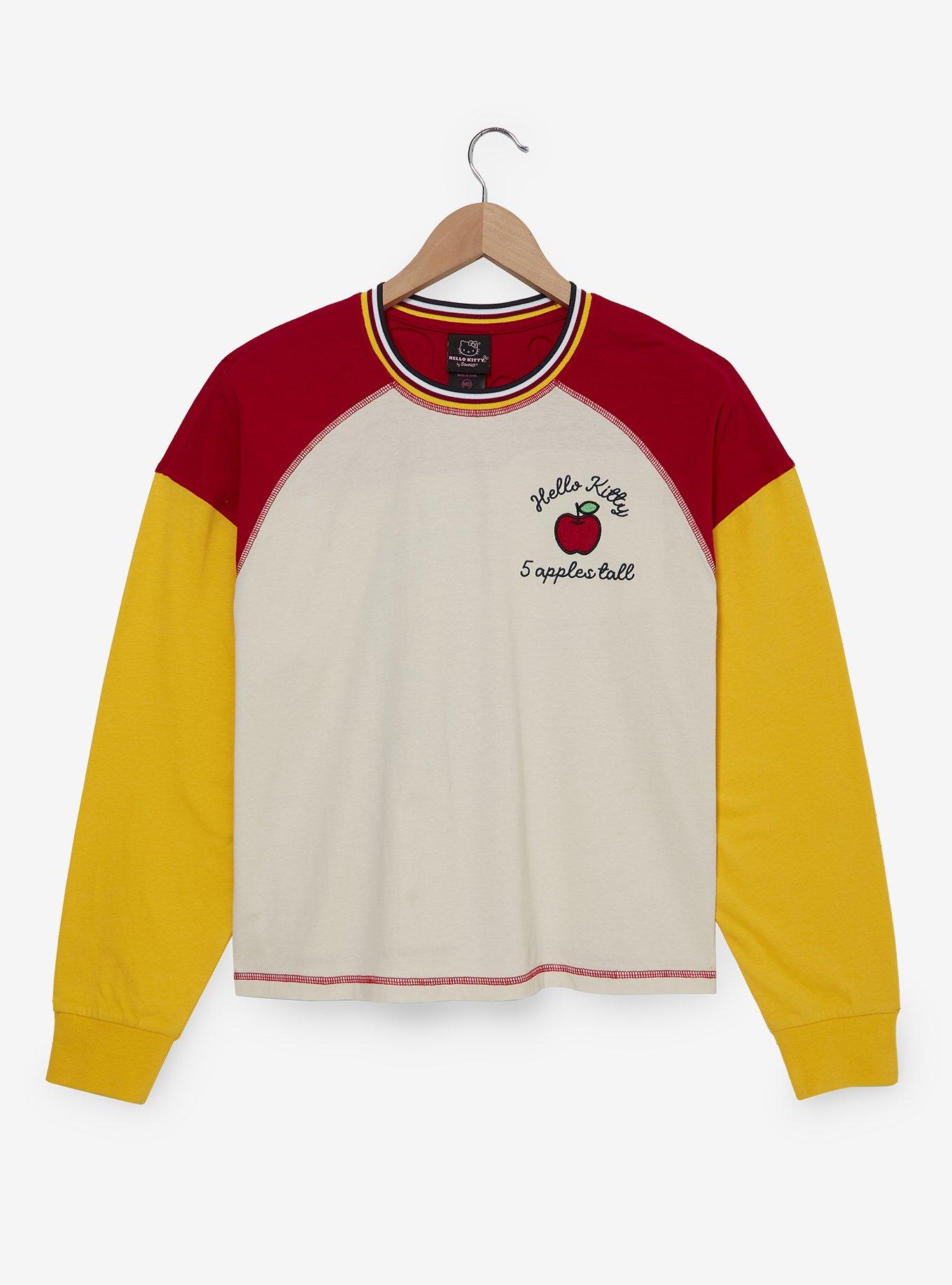 Sanrio Hello Kitty Color Block Women's Long Sleeve T-Shirt - BoxLunch Exclusive, , hi-res