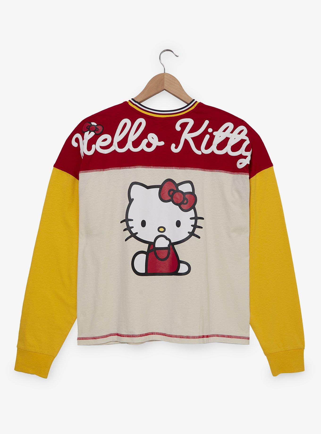 Sanrio Hello Kitty Color Block Women's Plus Long Sleeve T-Shirt - BoxLunch Exclusive