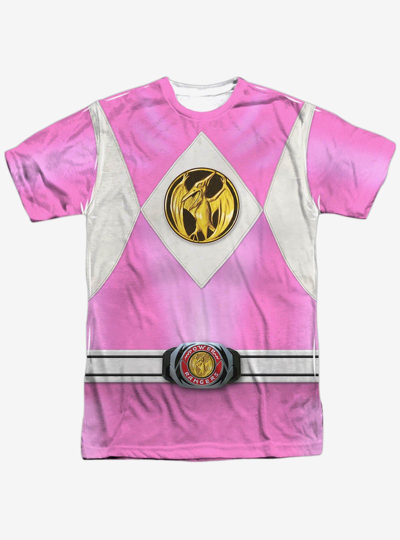 Mighty Morphin' Power Rangers Pink Ranger Emblem Sublimated T-Shirt, , hi-res