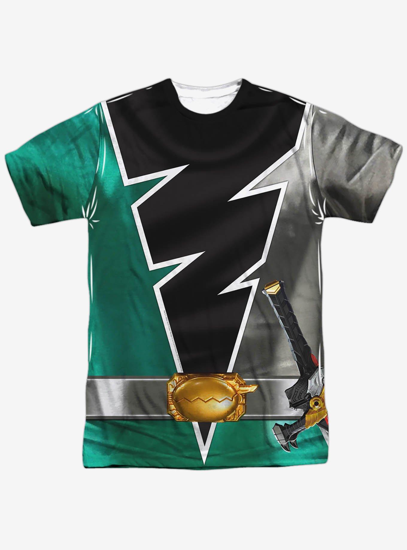 Mighty Morphin' Power Rangers Dino Fury Green Ranger Sublimated T-Shirt, MULTI, alternate