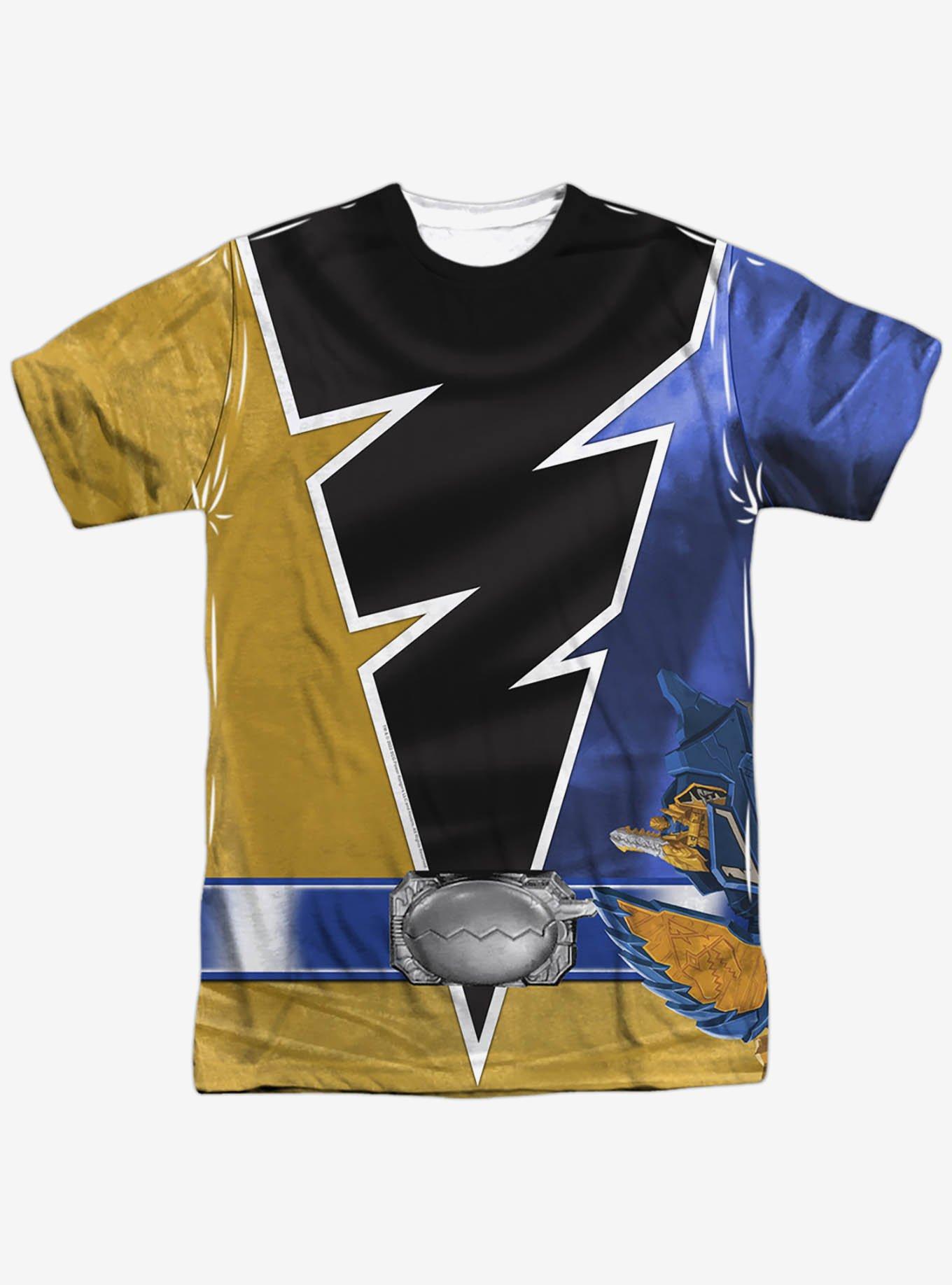Mighty Morphin' Power Rangers Dino Fury Gold Ranger Sublimated T-Shirt, MULTI, alternate