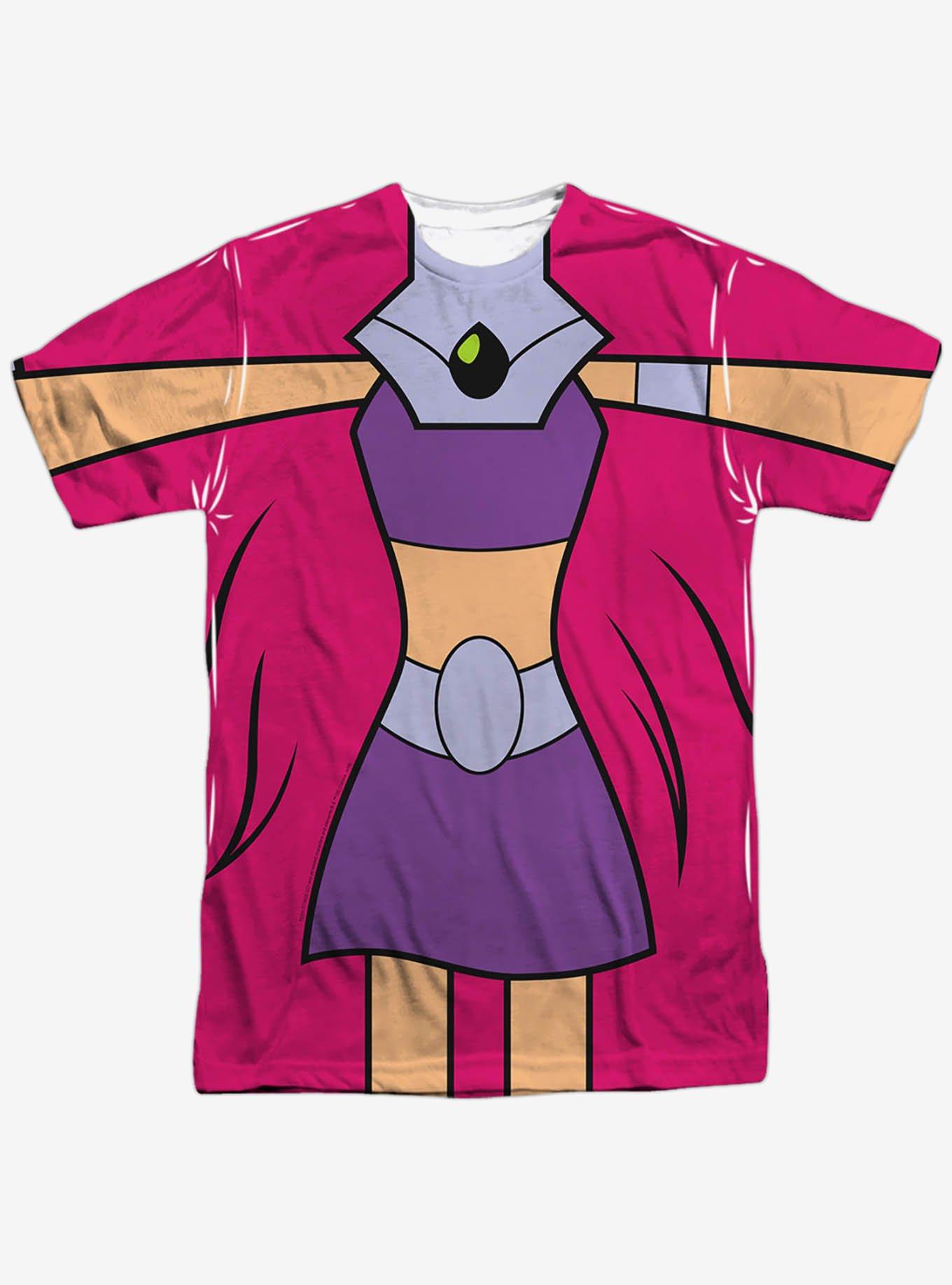 DC Comics Teen Titans Go! Starfire Costume Sublimated T-Shirt, MULTI, alternate