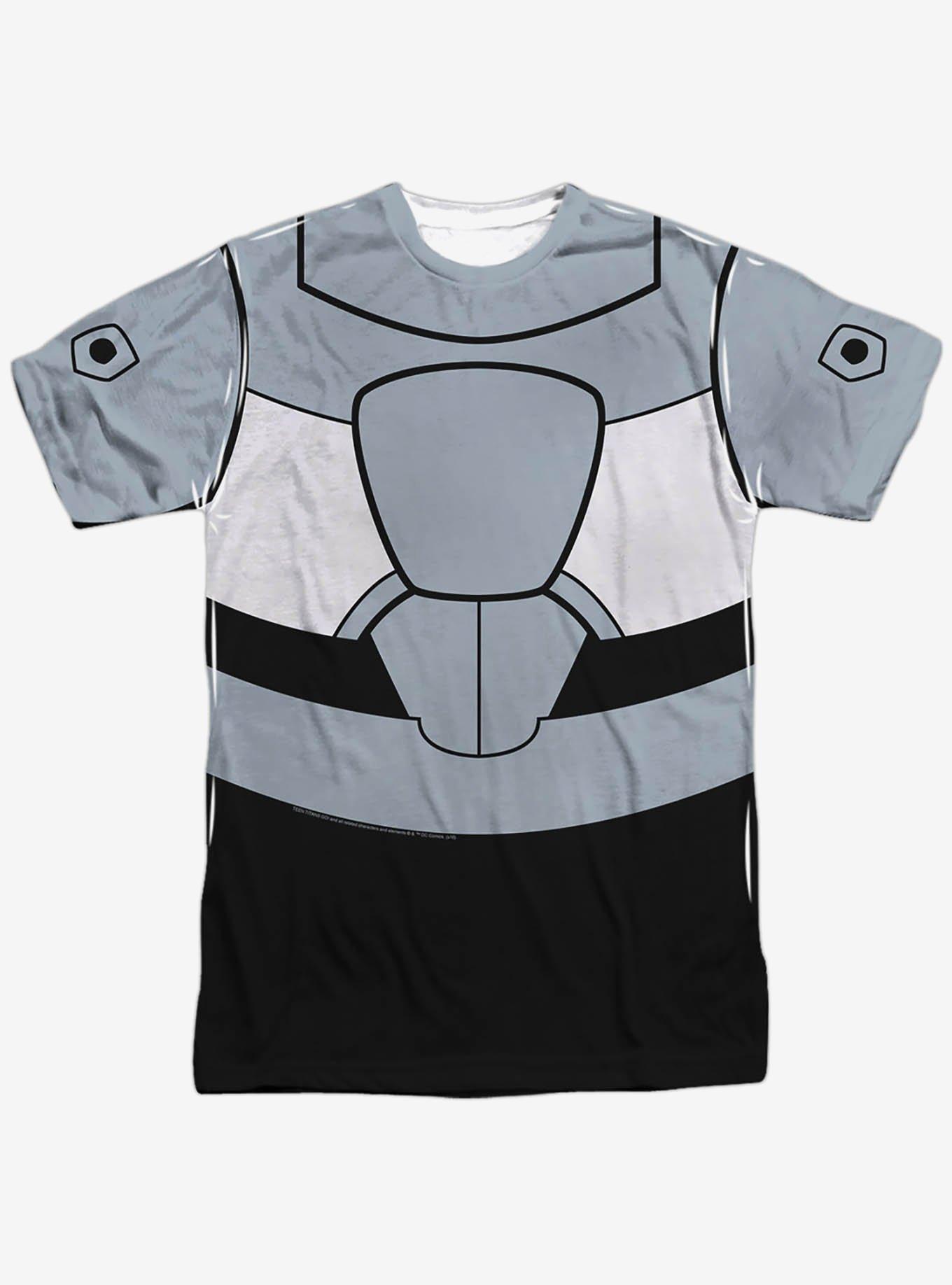 DC Comics Teen Titans Go! Cyborg Costume Sublimated T-Shirt, MULTI, alternate