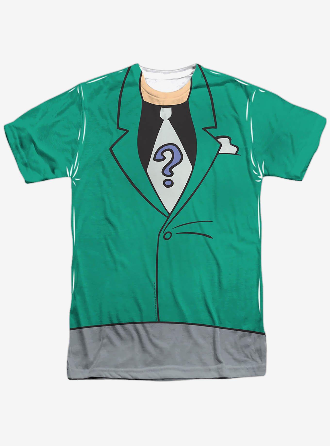 DC Comics Batman The Animated Series Riddler Costume Sublimated T-Shirt, , hi-res