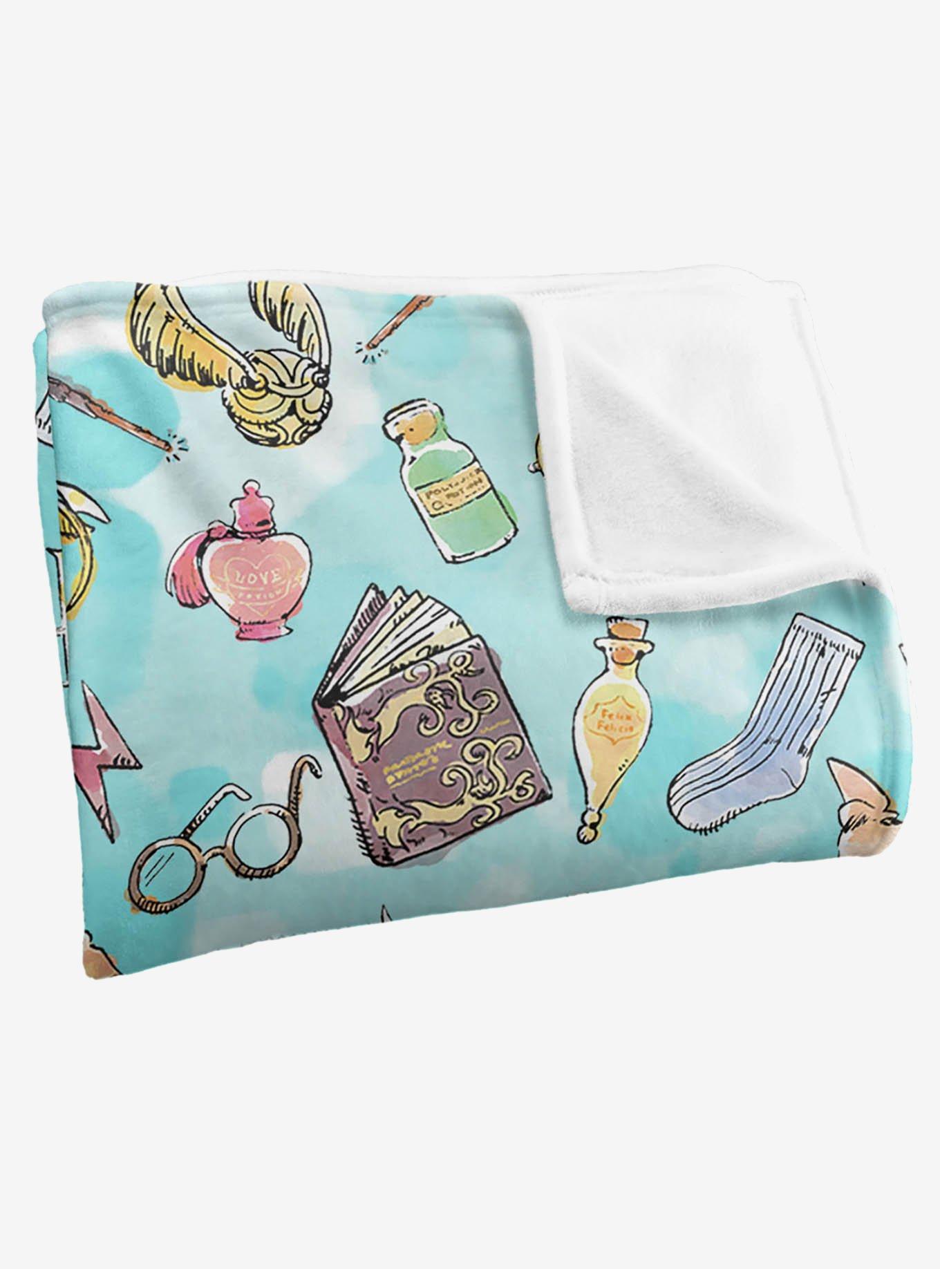 Harry Potter Water Color Pattern 50x60" Throw Blanket, , alternate
