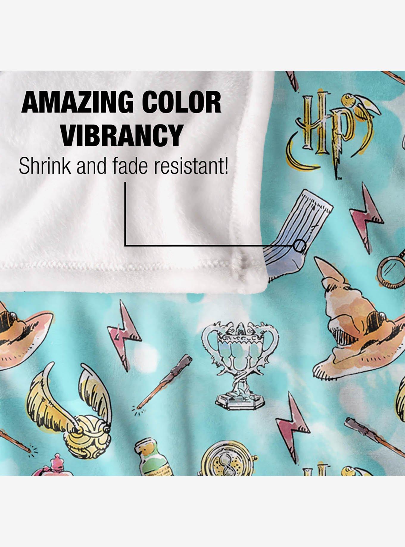 Harry Potter Water Color Pattern 50x60" Throw Blanket, , alternate