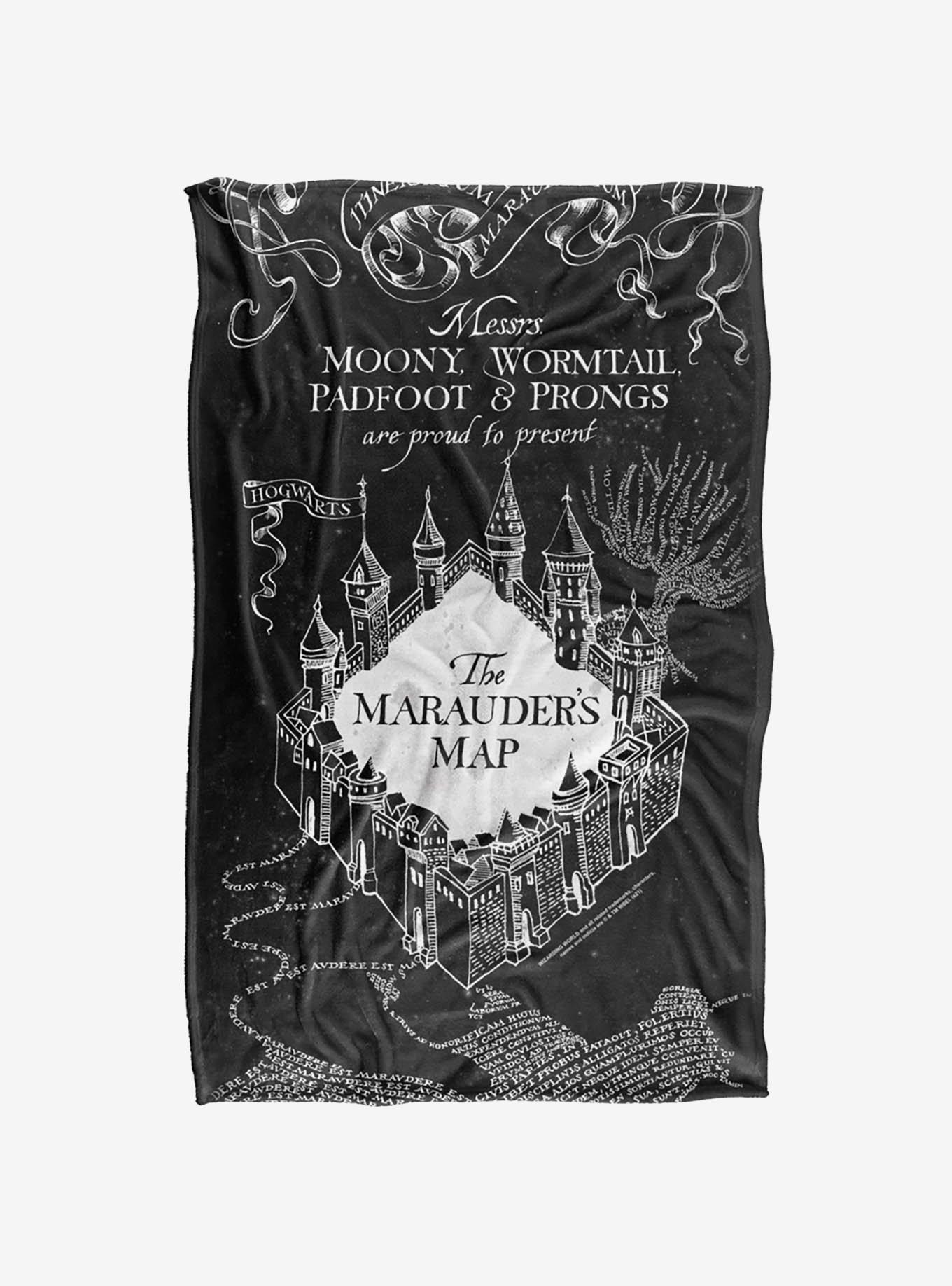 Harry Potter Marauder's Map 36x58" Throw Blanket, , alternate