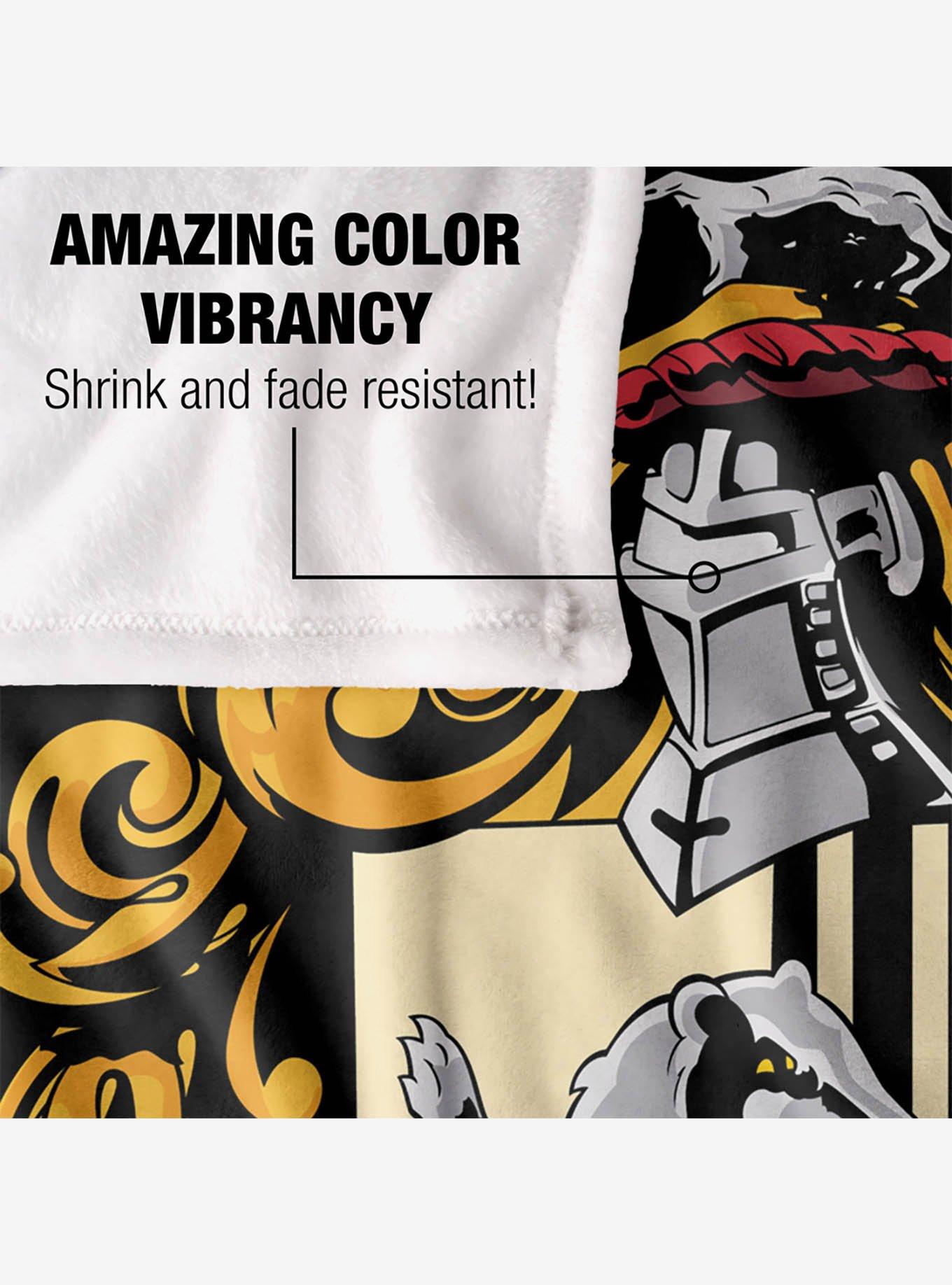 Harry Potter Hufflepuff Crest 50x60" Throw Blanket, , alternate