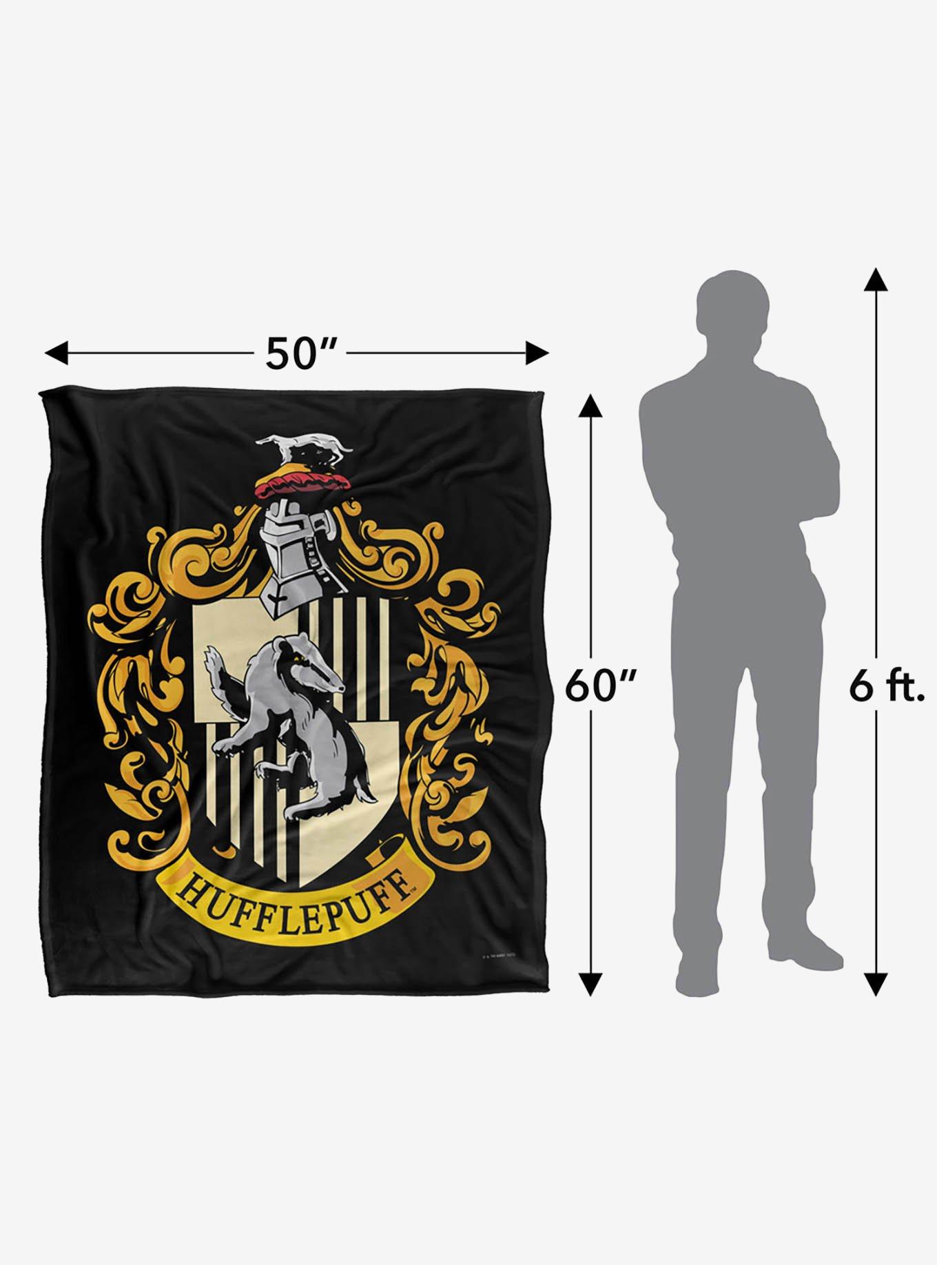 Harry Potter Hufflepuff Crest 50x60" Throw Blanket, , alternate