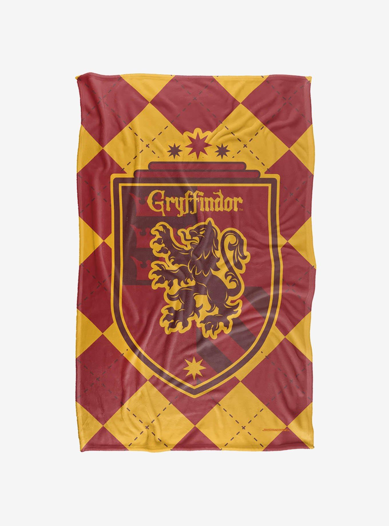 Harry Potter Gryffindor Plaid Sigil 36x58" Throw Blanket, , hi-res