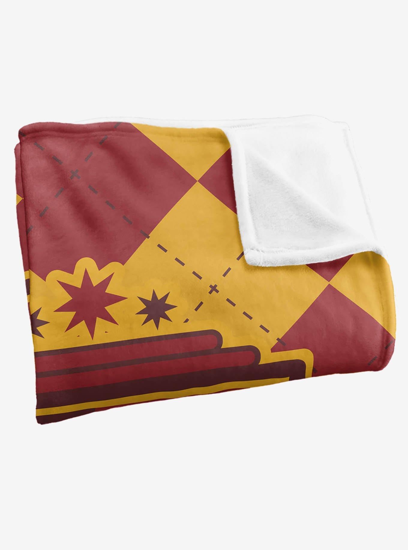 Harry Potter Gryffindor Plaid Sigil 36x58" Throw Blanket, , alternate