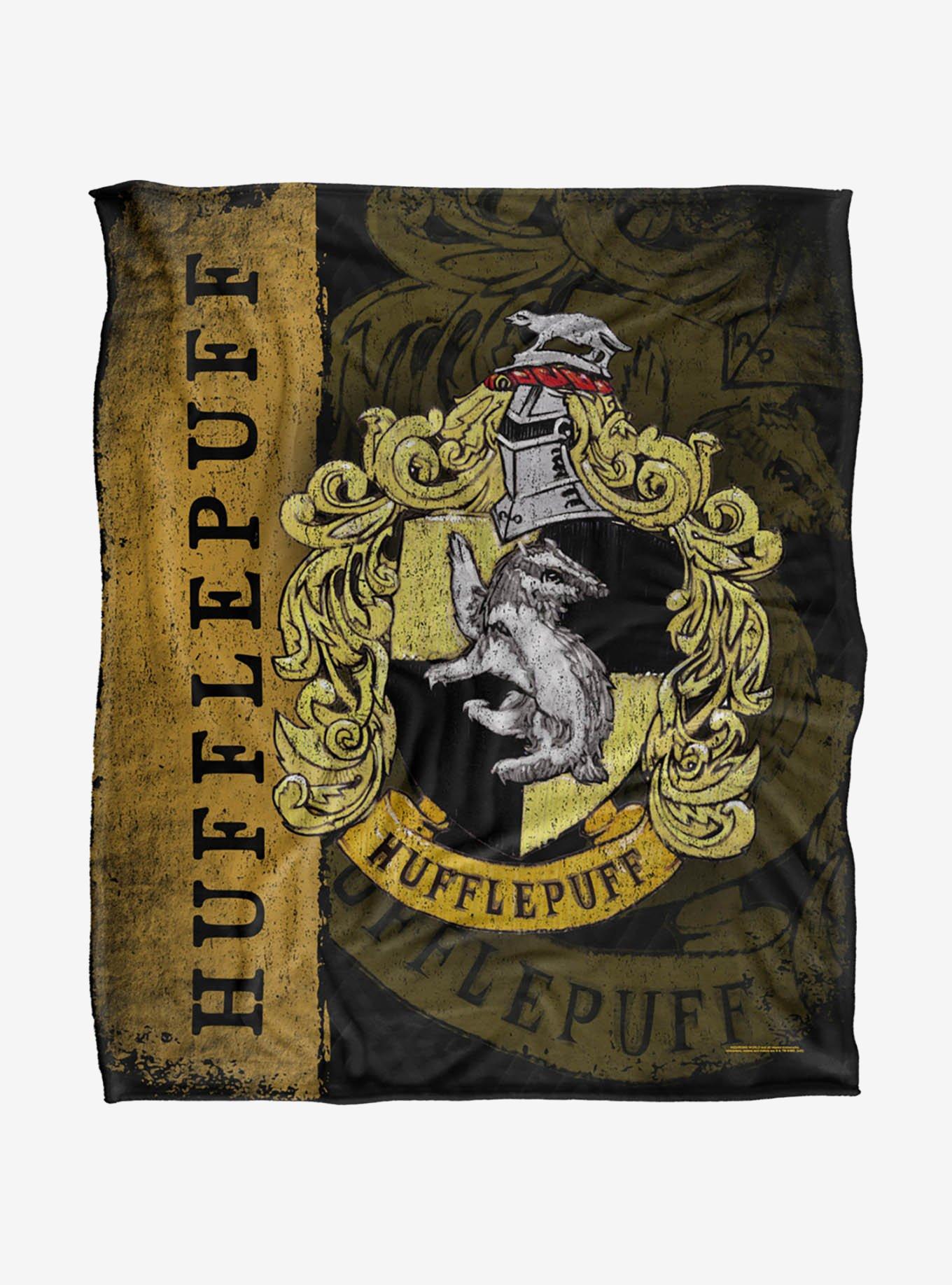 Harry Potter Hufflepuff House Crest 50x60" Throw Blanket, , hi-res