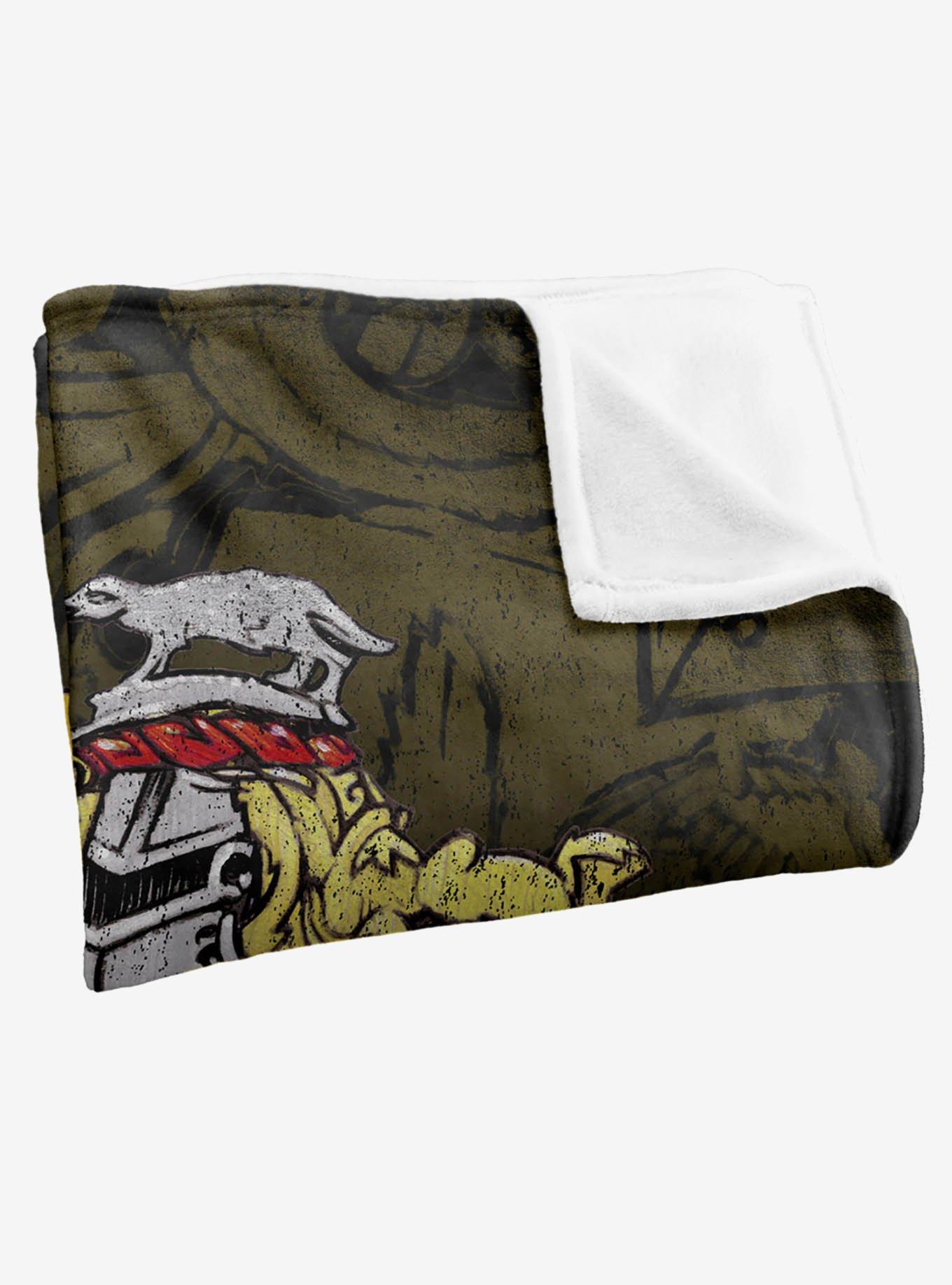 Harry Potter Hufflepuff House Crest 50x60" Throw Blanket, , alternate