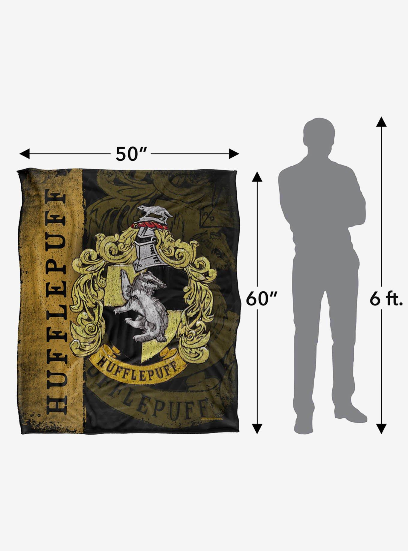 Harry Potter Hufflepuff House Crest 50x60" Throw Blanket, , alternate