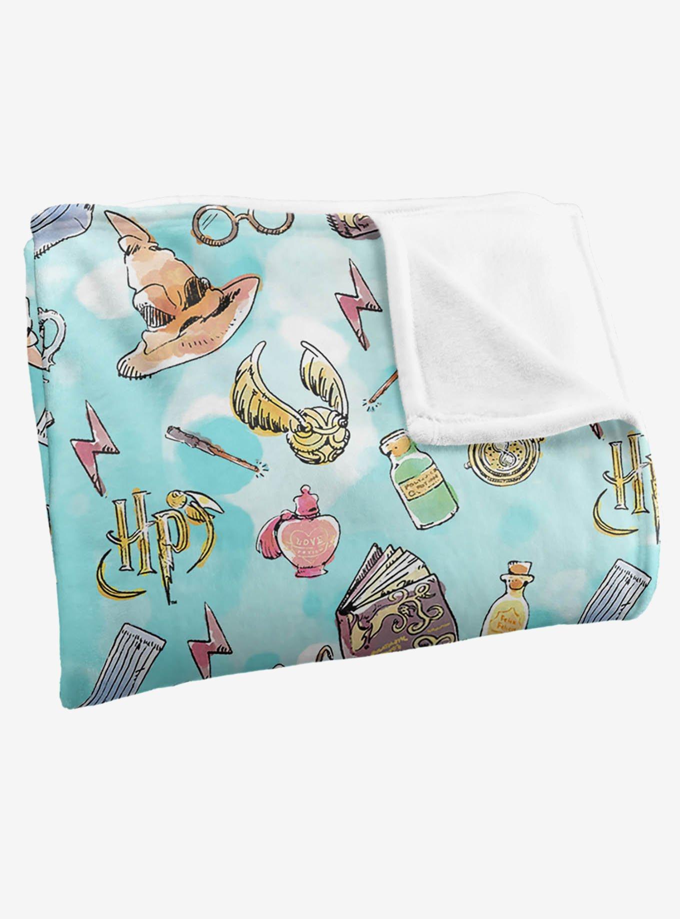 Harry Potter Water Color Pattern 36x58" Throw Blanket, , alternate