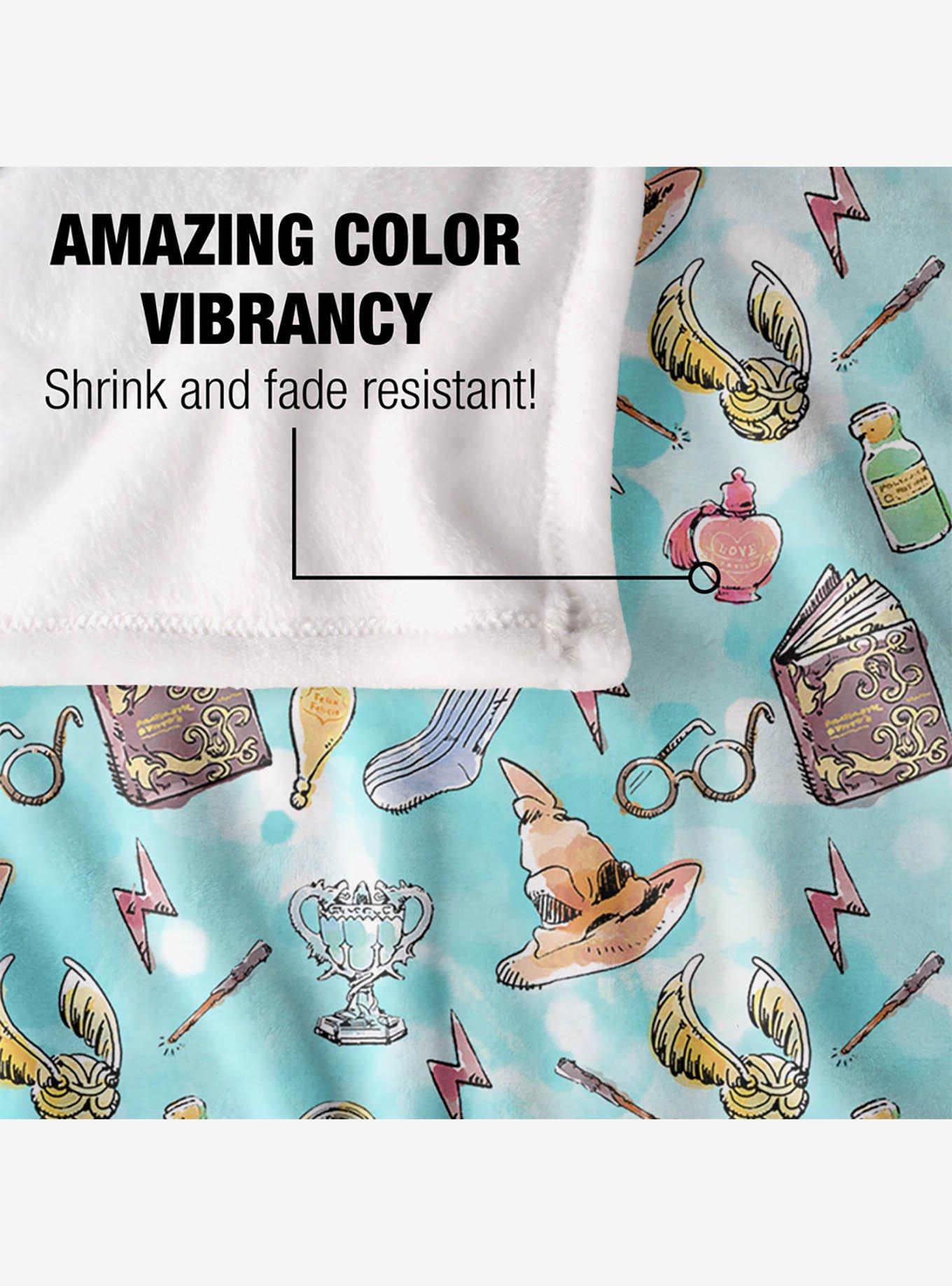 Harry Potter Water Color Pattern 36x58" Throw Blanket, , alternate