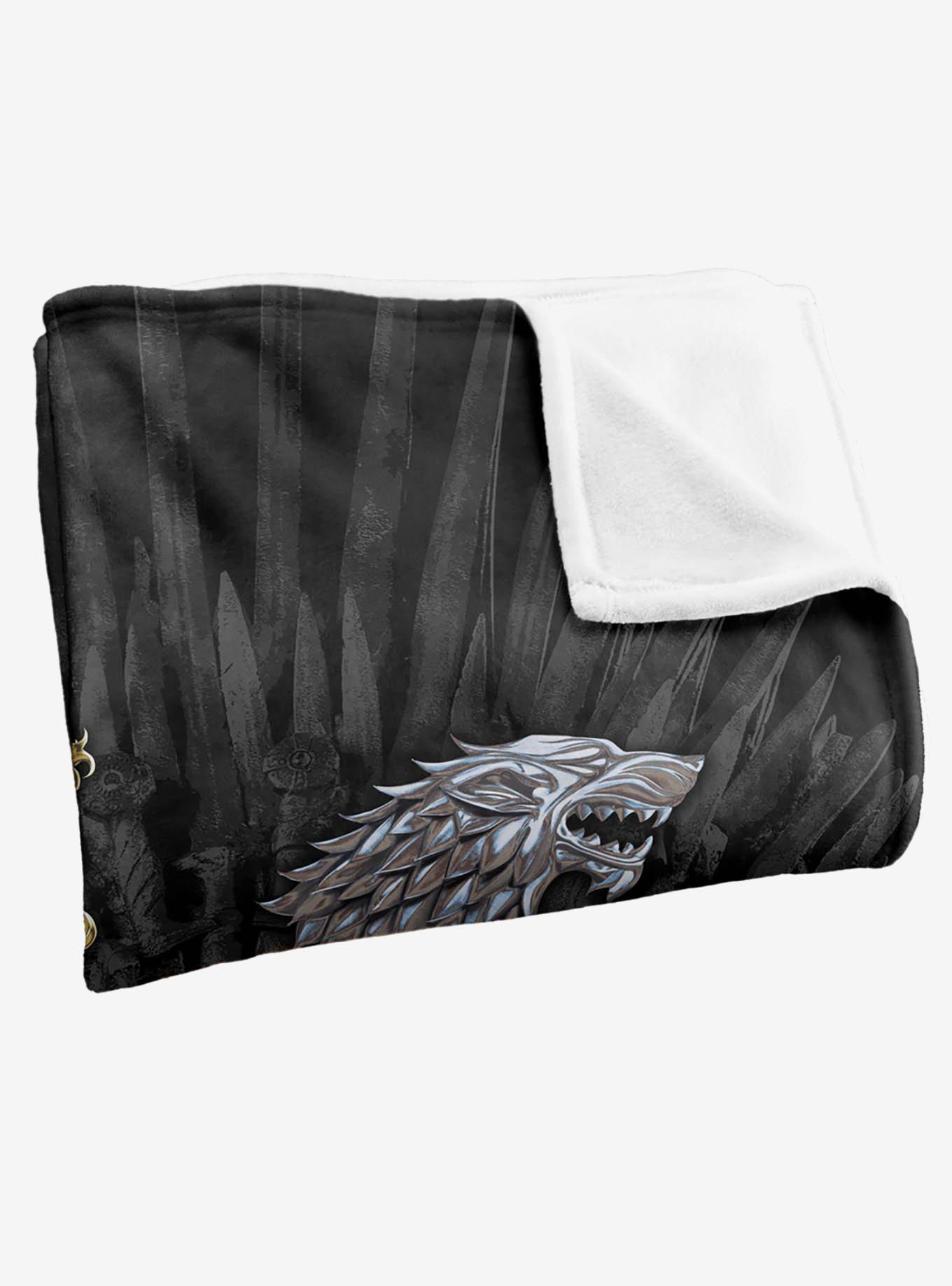 Game of Thrones Chrome House Sigils 36x58" Throw Blanket, , alternate