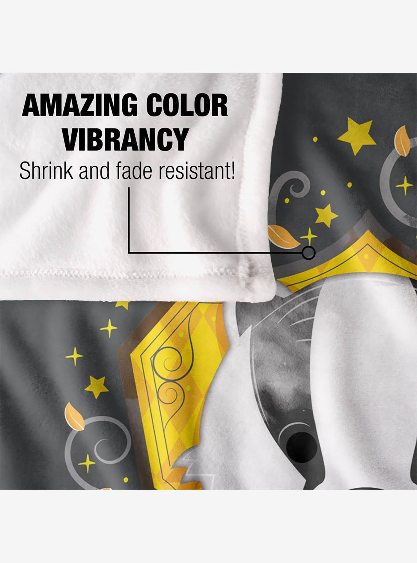 Harry Potter Watercolor Hufflepuff Crest 50x60" Throw Blanket, , alternate