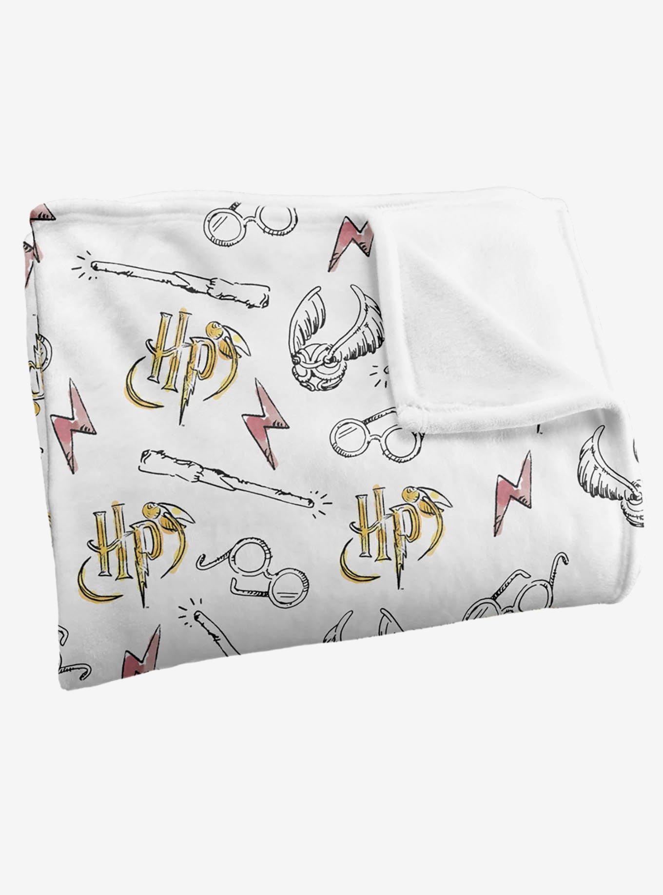 Harry Potter Whimsical Water Color 36x58" Throw Blanket, , alternate