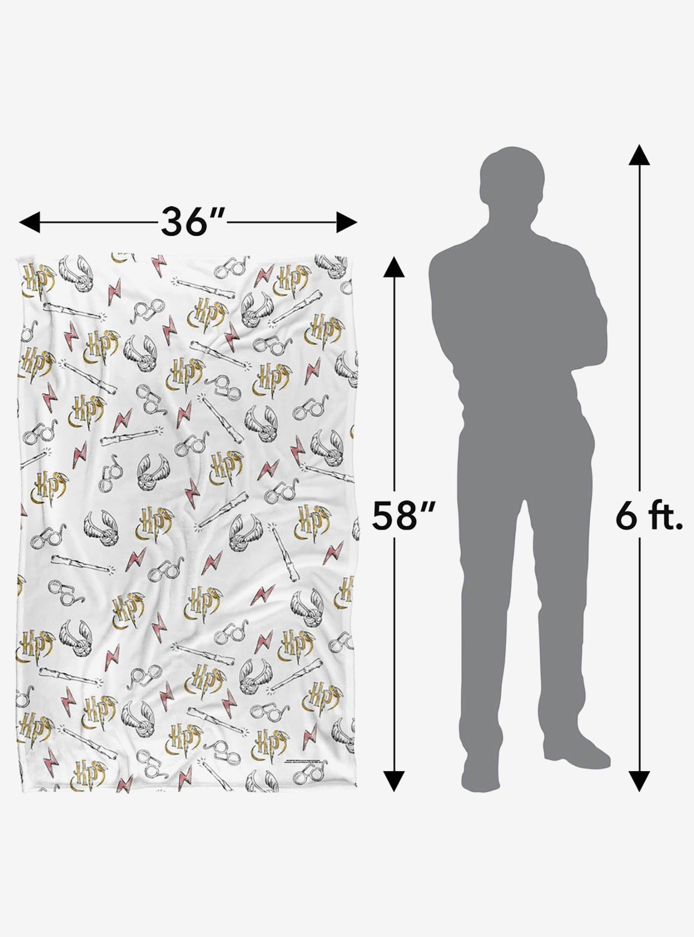 Harry Potter Whimsical Water Color 36x58" Throw Blanket, , alternate