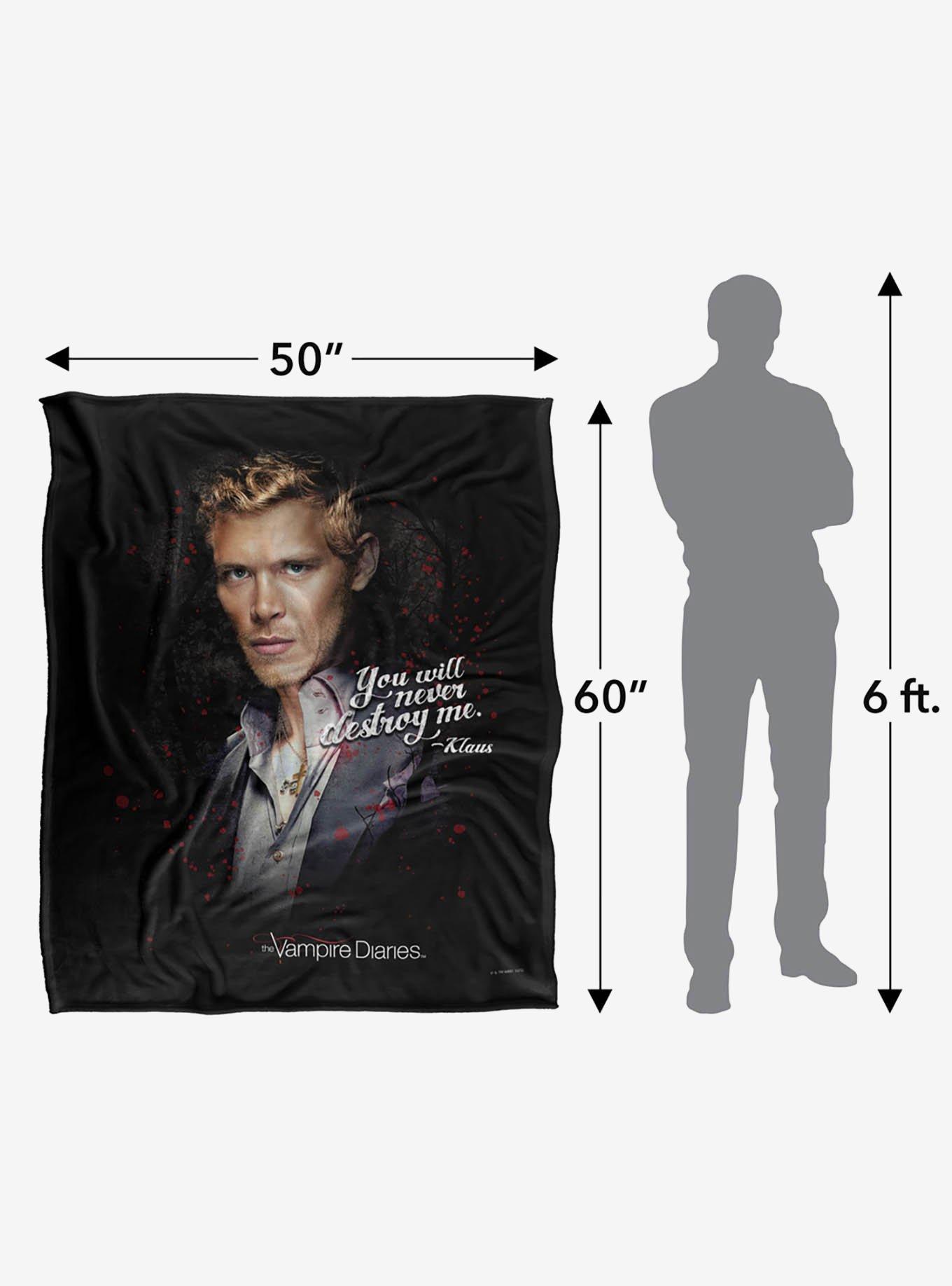 The Vampire Diaries Never Destroy 50x60" Throw Blanket, , alternate