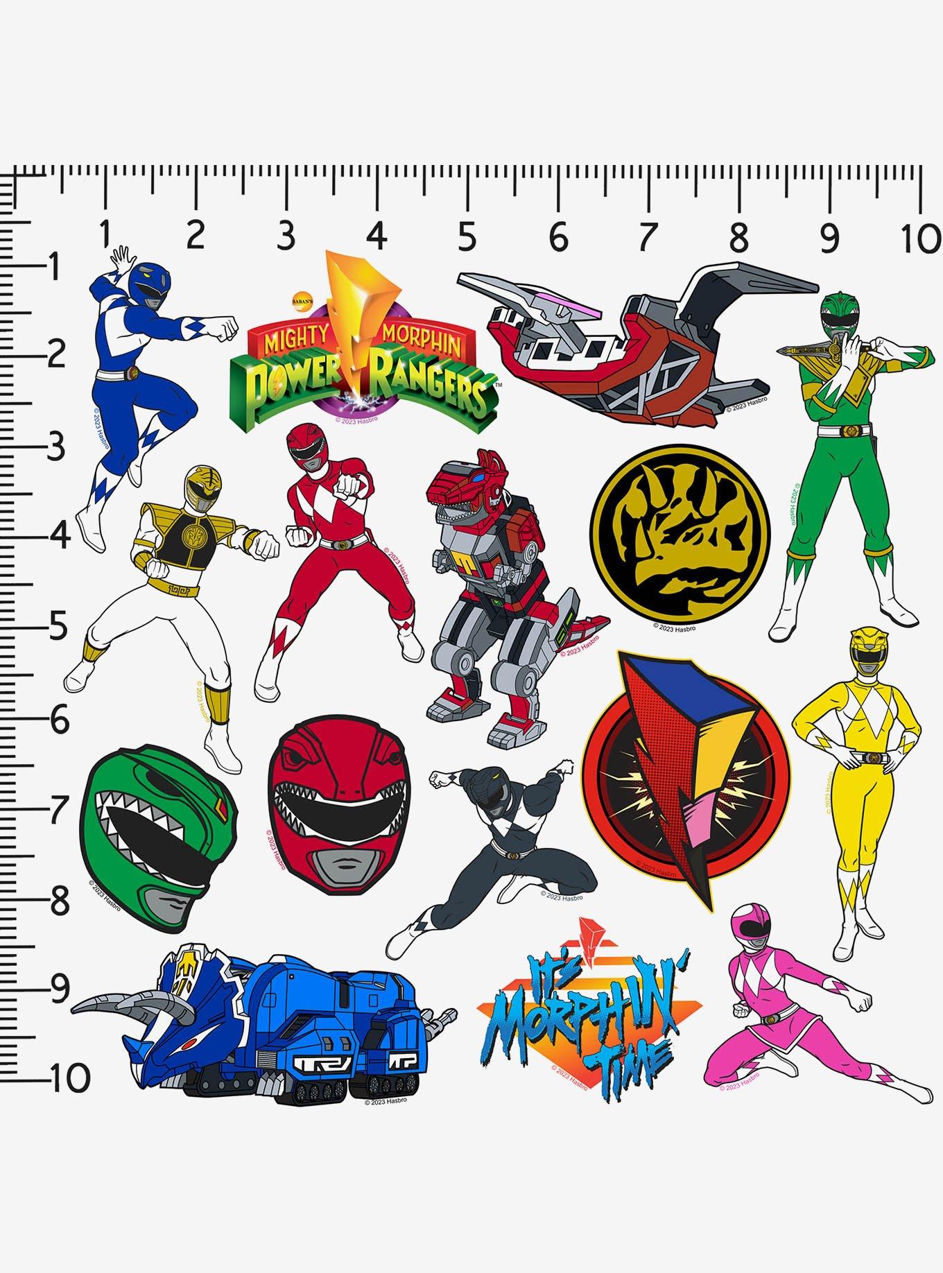 Mighty Morphin Power Rangers 100ct Vinyl Stickers Variety Pack, , alternate