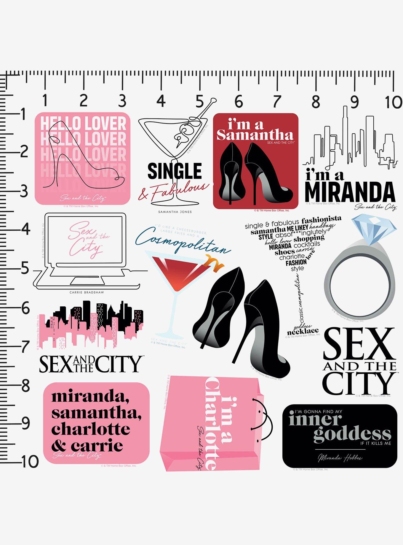 Sex and the City 100ct Vinyl Stickers Variety Pack, , alternate